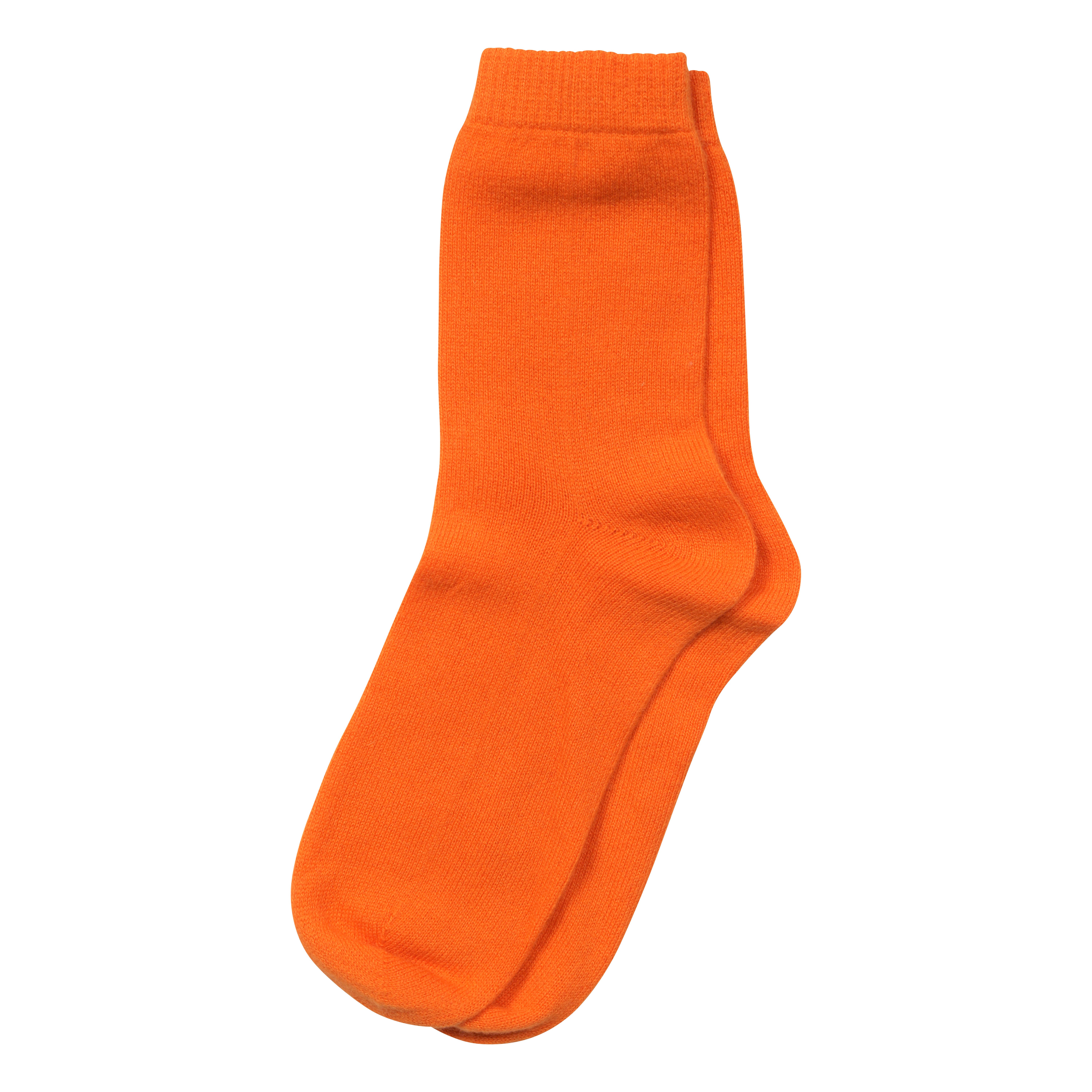 Jumper1234 Cashmere Socks in Orange