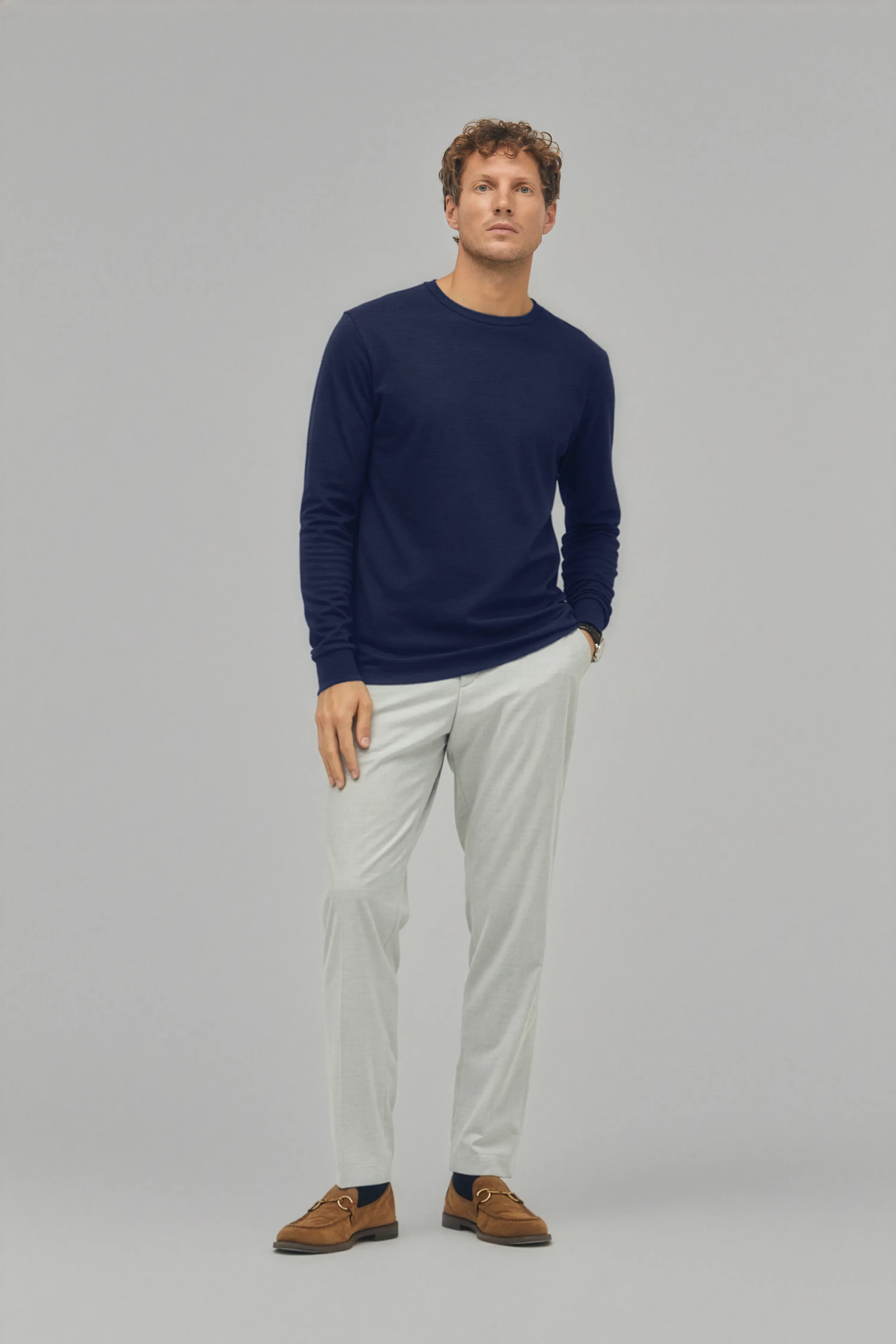 3RD MAY Luxe Wool Longsleeve in Navy