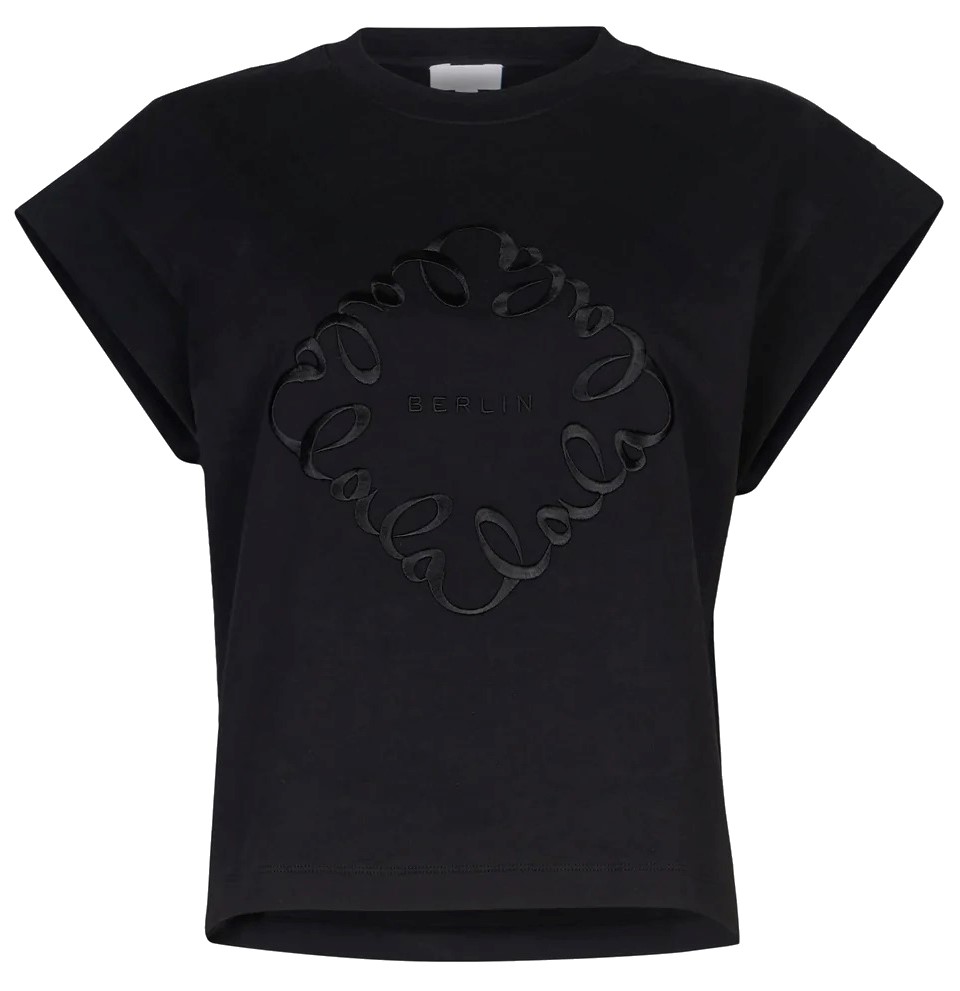 LALA BERLIN T-Shirt Celina in Black