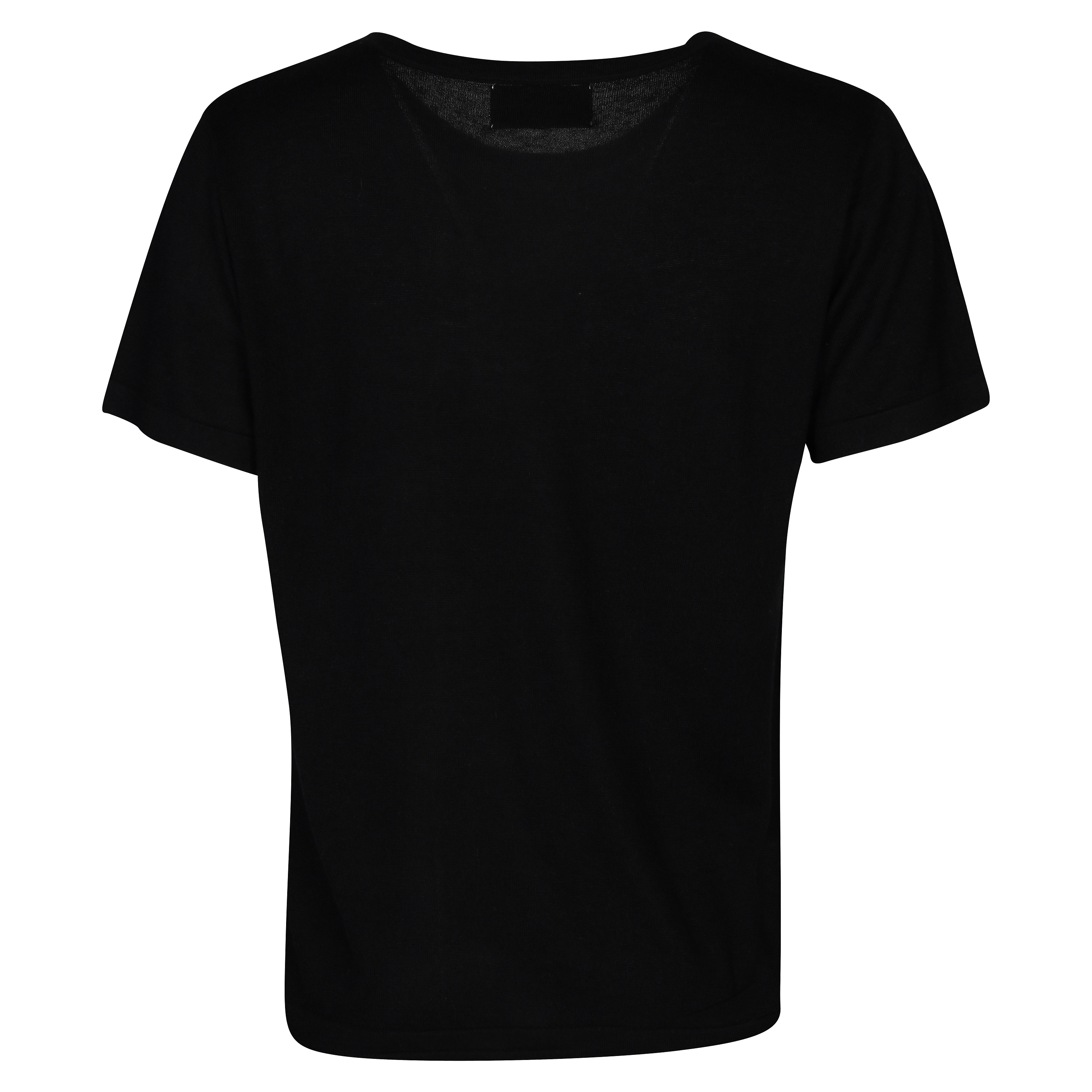 Flona Cashmere/Silk T-Shirt in Black S