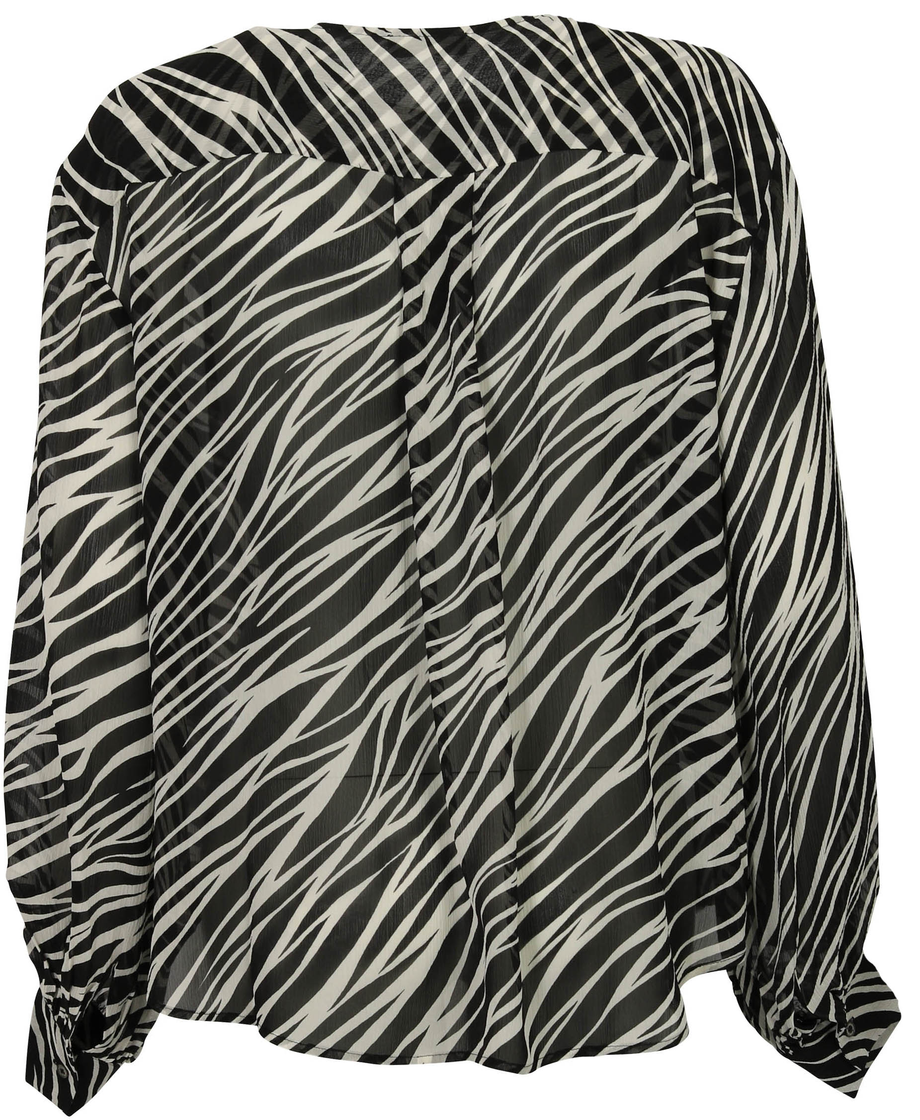 Anine Bing Silk BlouseArrow Cream Zebra XS