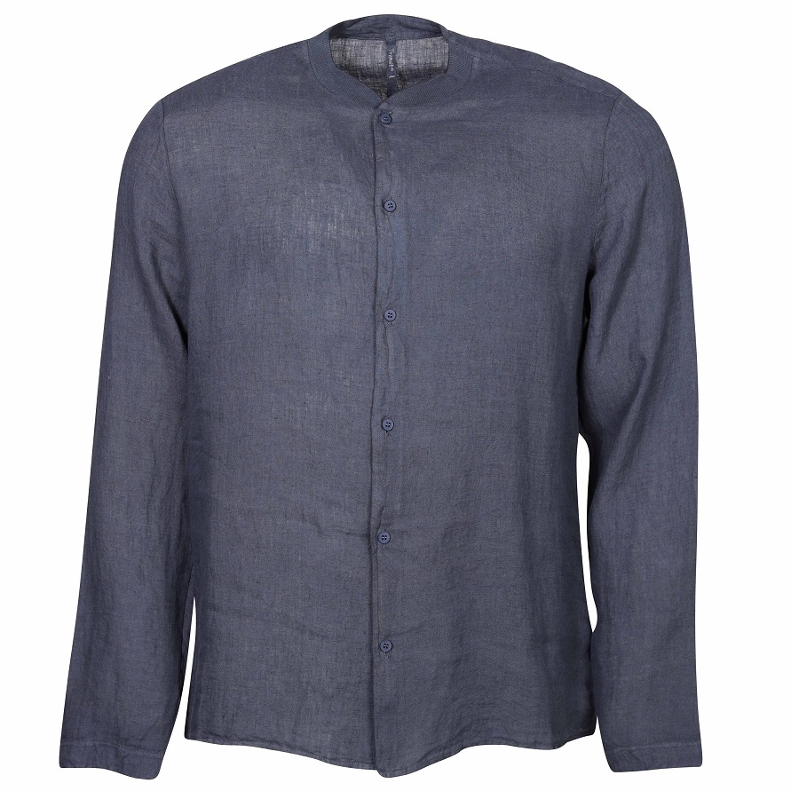 TRANSIT UOMO Linen Shirt in Blue L