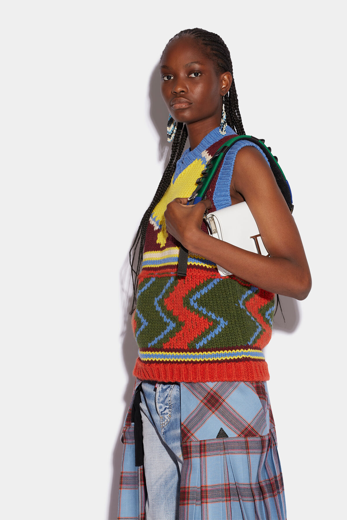 DSQUARED2 Aconcaqua Knit Vest in Multicolor