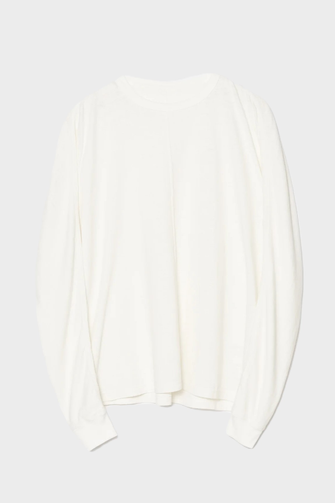 MAHARISHI 5245 Hemp Cross Oversized Longsleeve in White MAHARISHI 5245 Hemp Cross Oversized Longsleeve in White