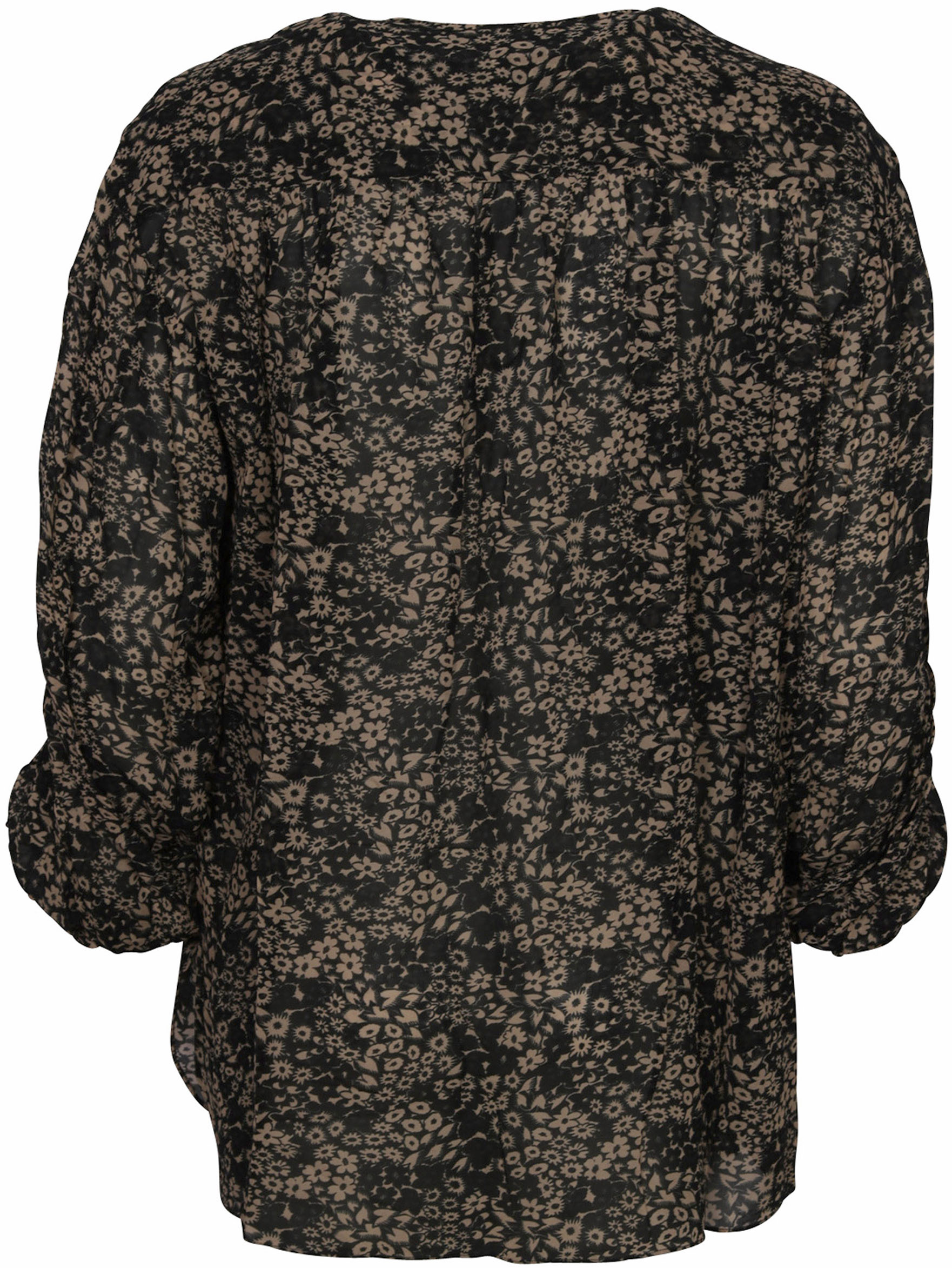 Isabel Marant Blouse Eyden Liliana Black/Nude Printed FR/36 - DE/34