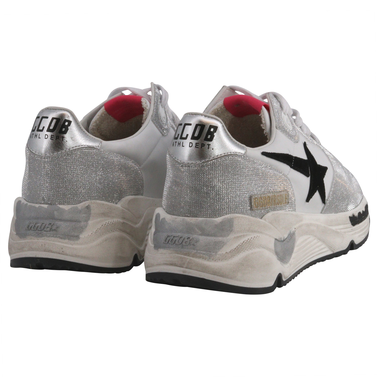 Golden Goose Sneaker Running Glitter Silver/Black