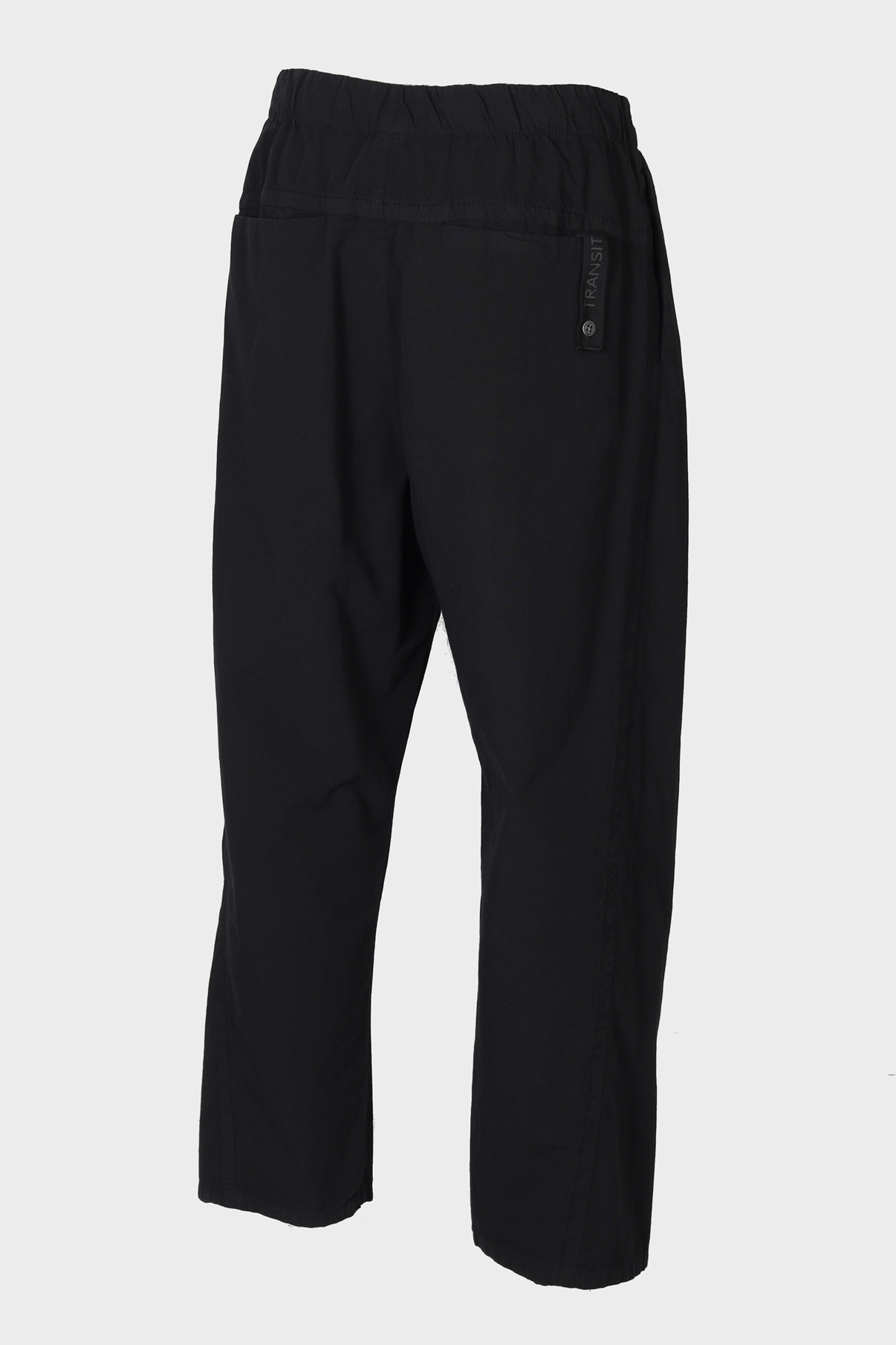 TRANSIT UOMO Cotton/Linen Pant in Black