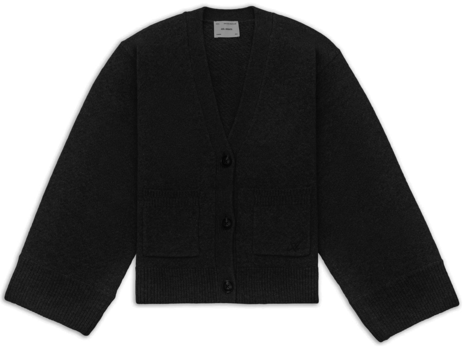 AXEL ARIGATO Memory Relaxed Cardigan in Black