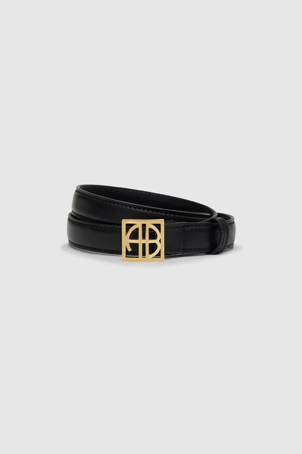 ANINE BING Monogram Belt in Black