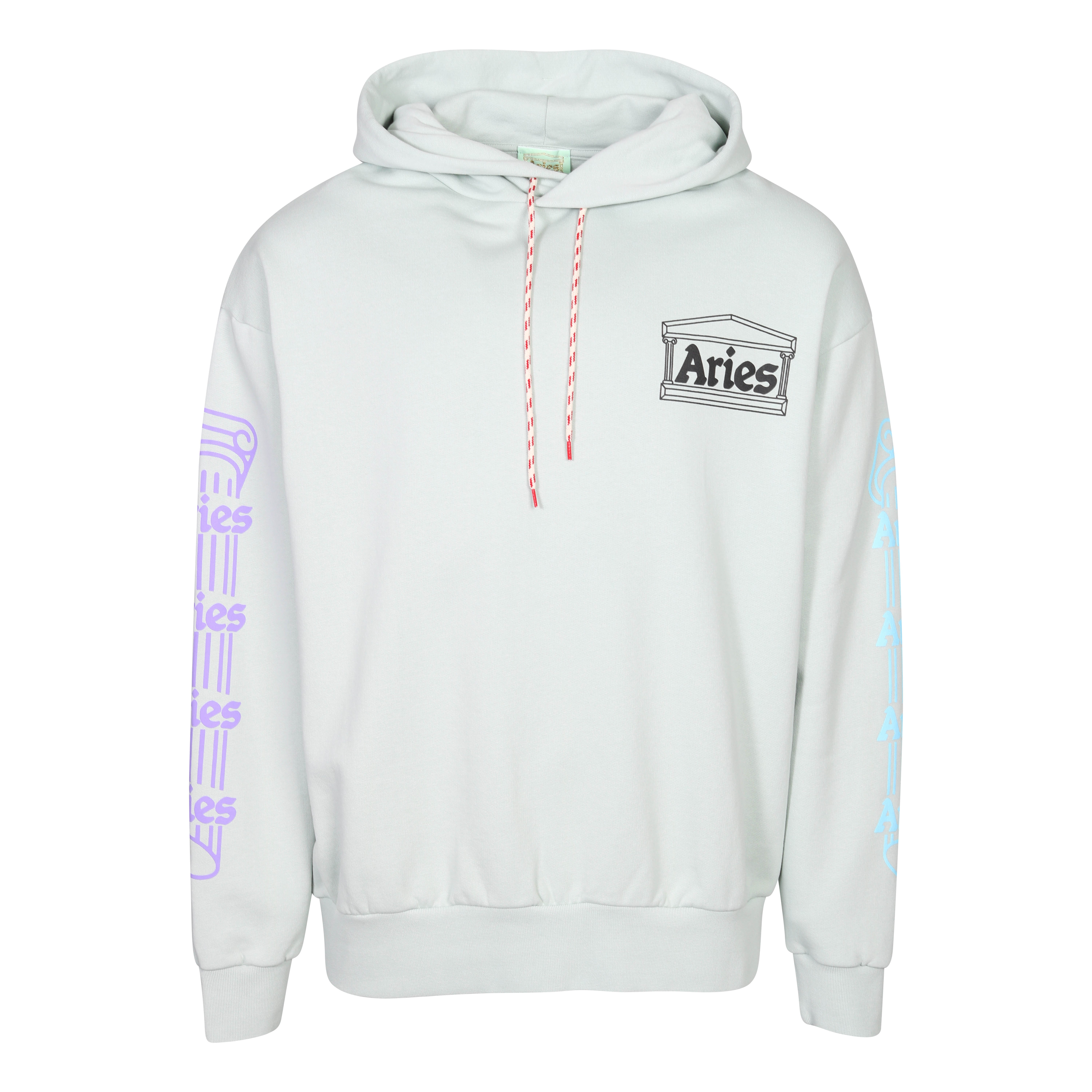 Unisex Aries Column Hoodie in Pale Mint 2XL