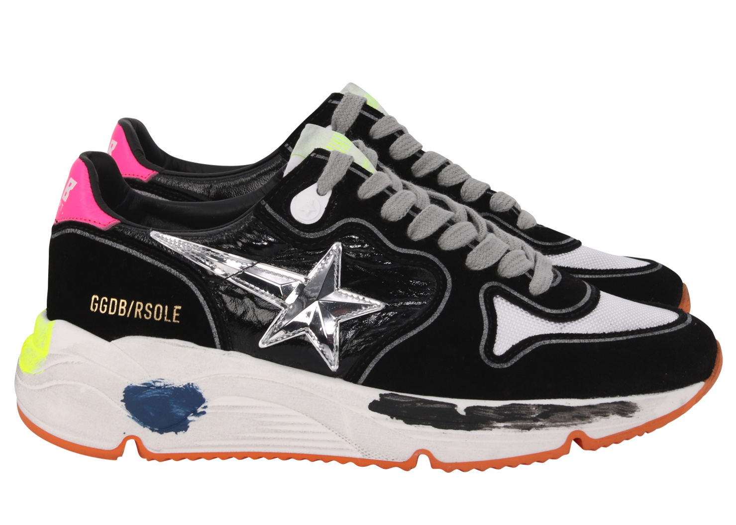 Golden Goose Running Black/Multicolour