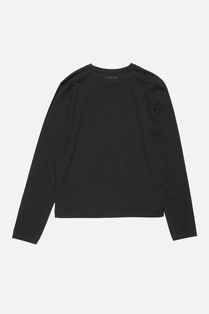ACNE STUDIOS Face Longsleeve in Black