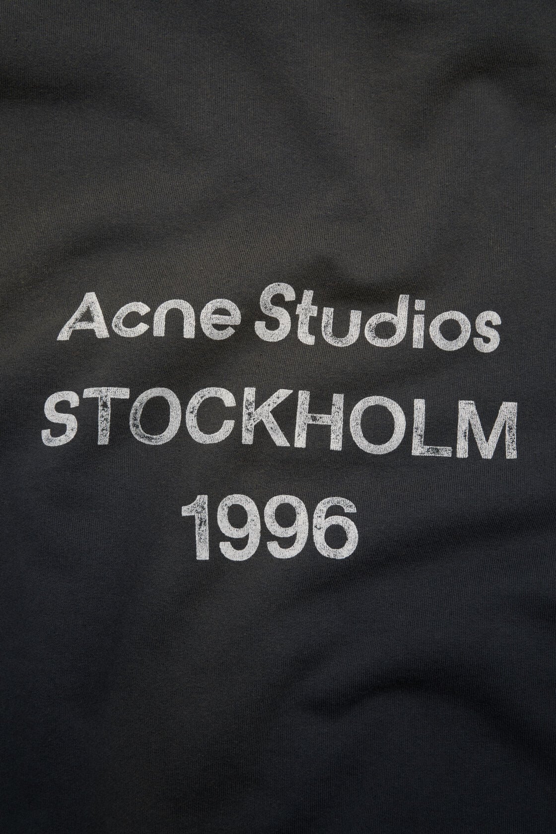 ACNE STUDIOS Backprinted Logo Hoodie in Black