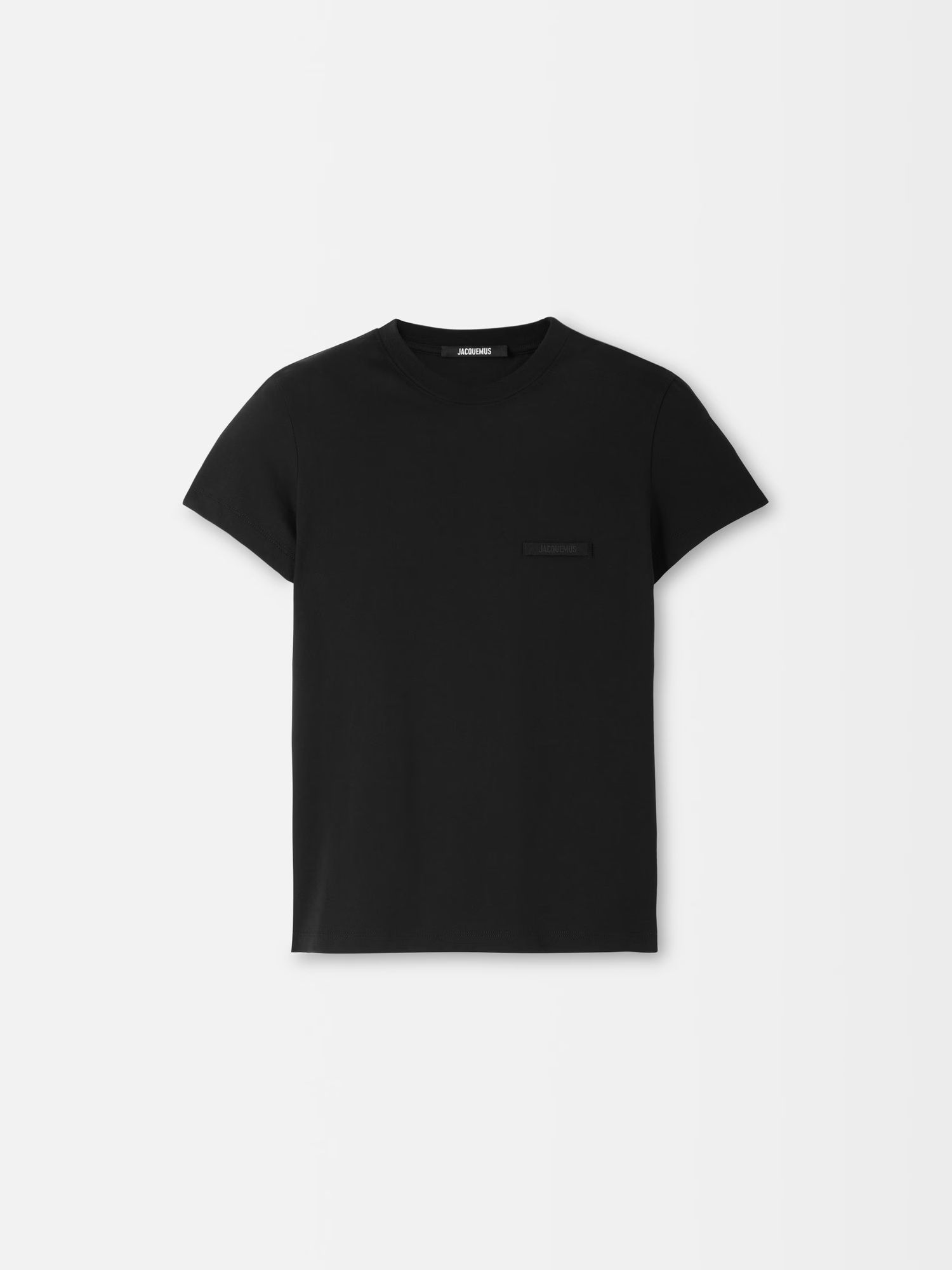 JACQUEMUS Grosgrain T-Shirt in Black