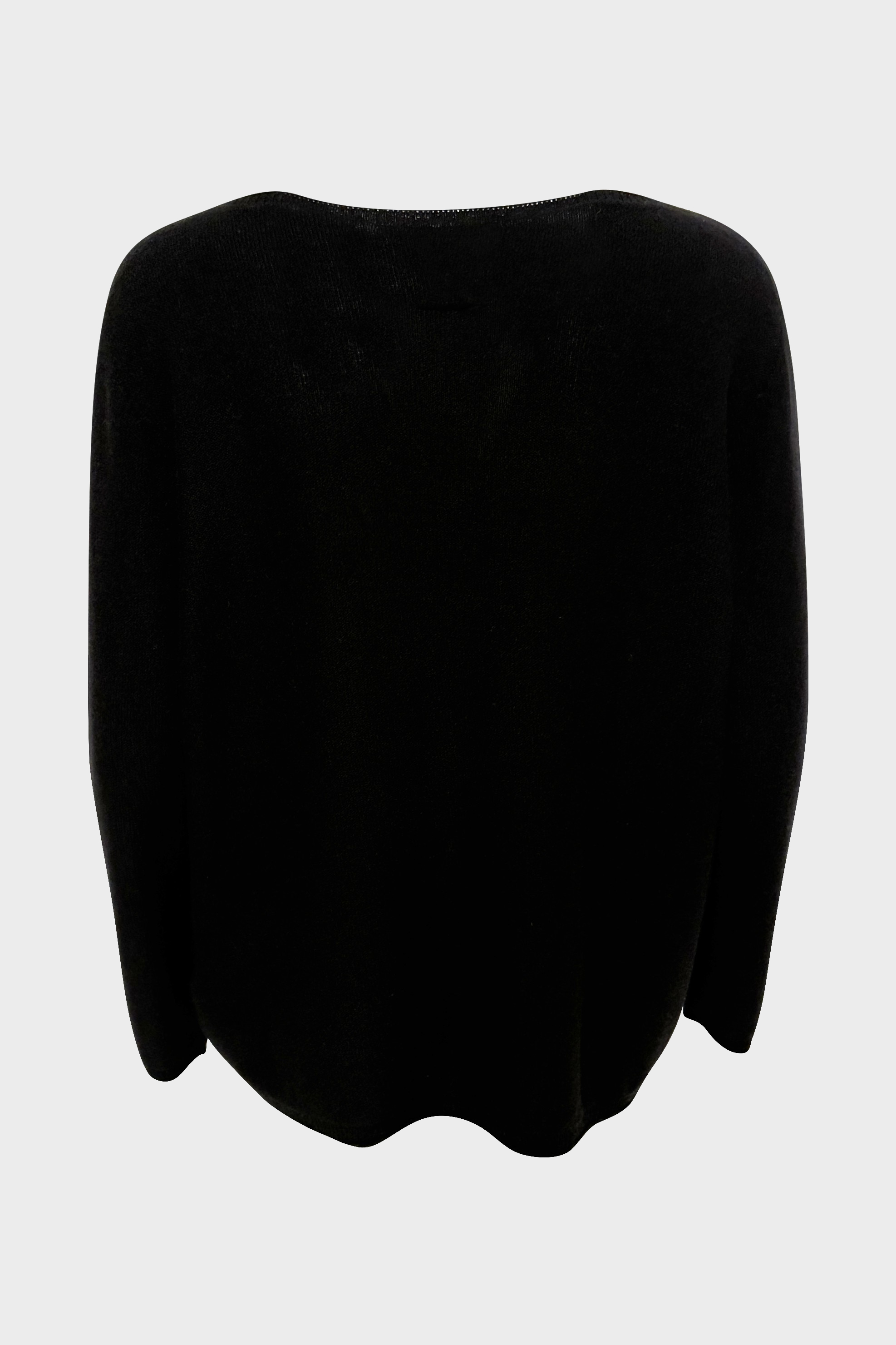 HANNES ROETHER Wool/Cashmere Pullover in Black