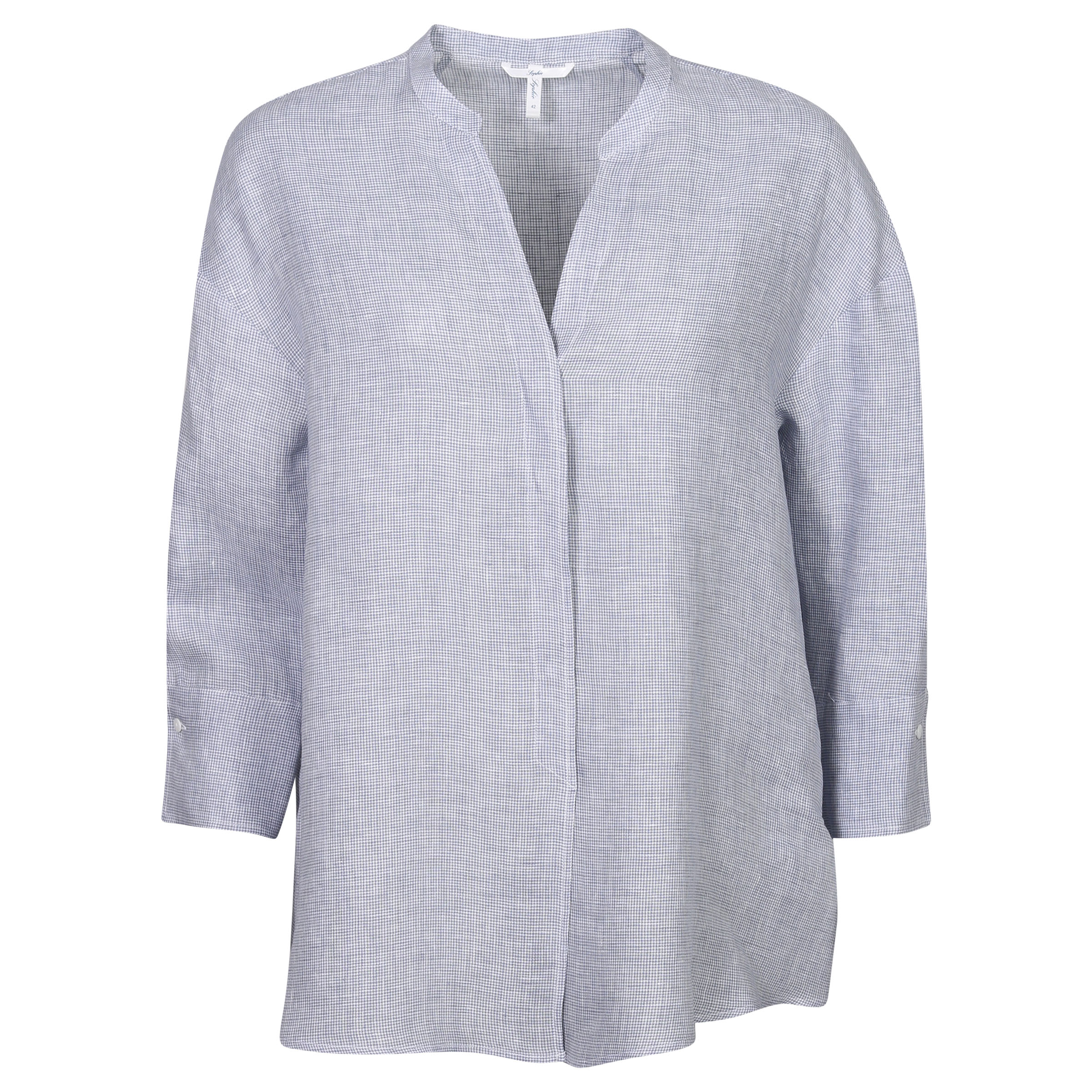 Sophie Linen Shirt Opis Rooster Step Light Blue