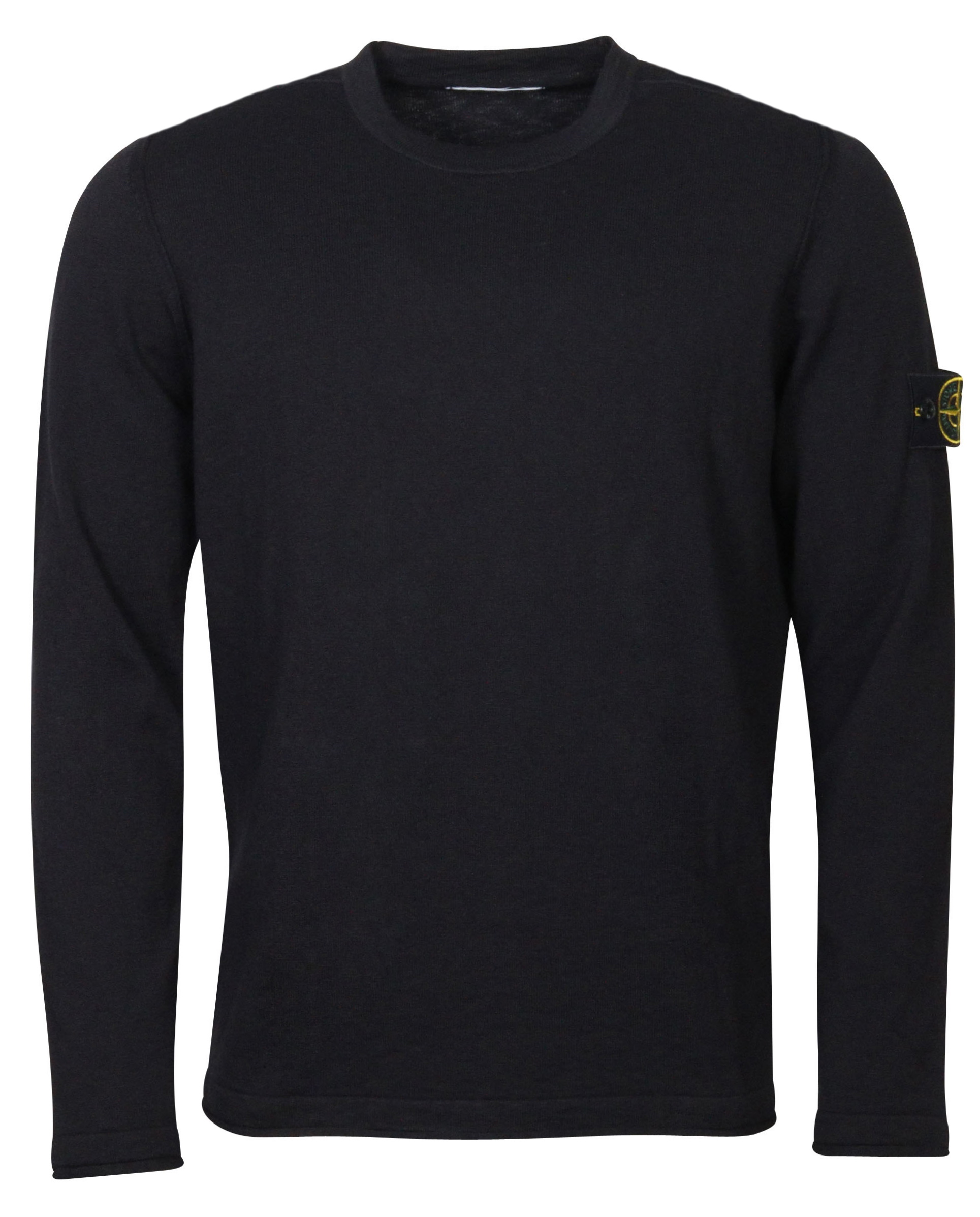 Stone Island Crew Neck Knit Sweater Black