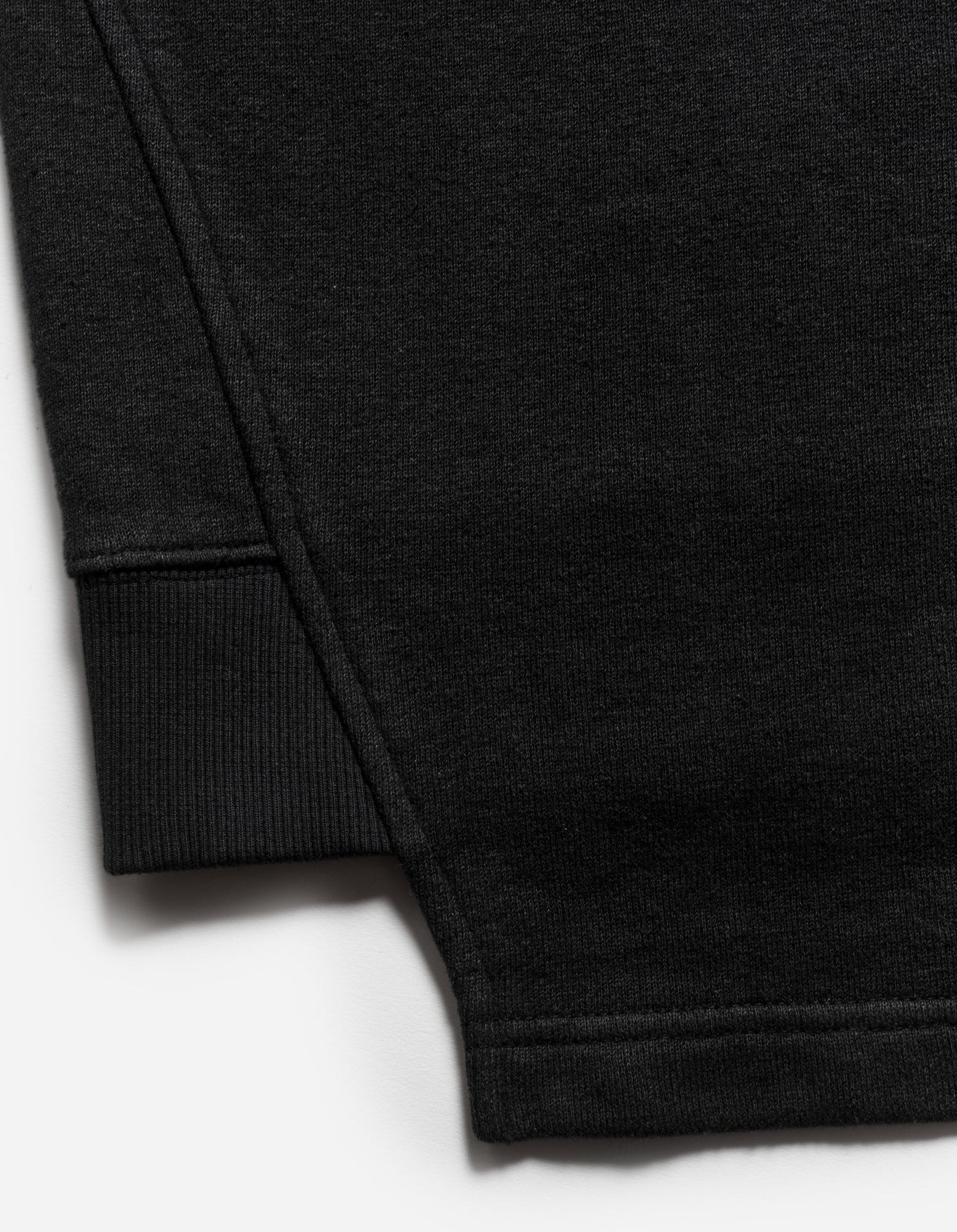 MAHARISHI 6002 Asym Monk Organic Hemp Sweatshirt in Black XXL