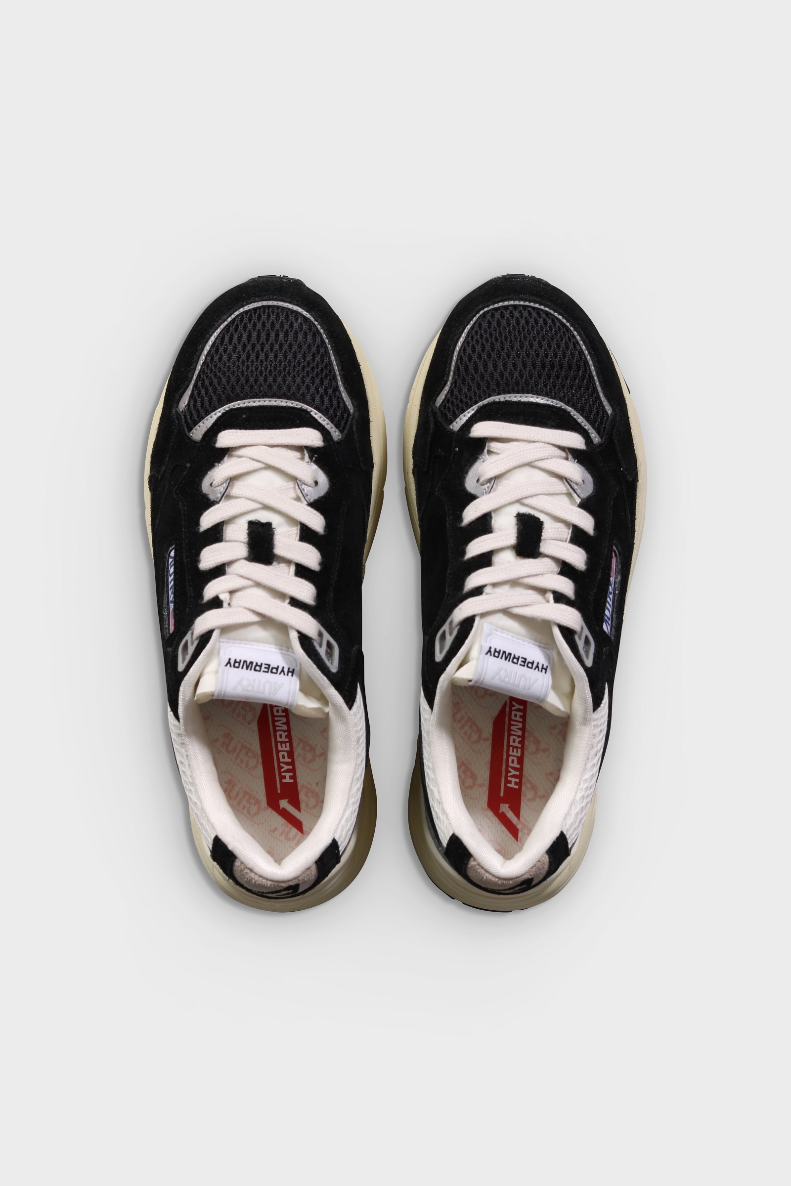 AUTRY ACTION SHOES Hyperway in Suede/Mesh/Black/Silver