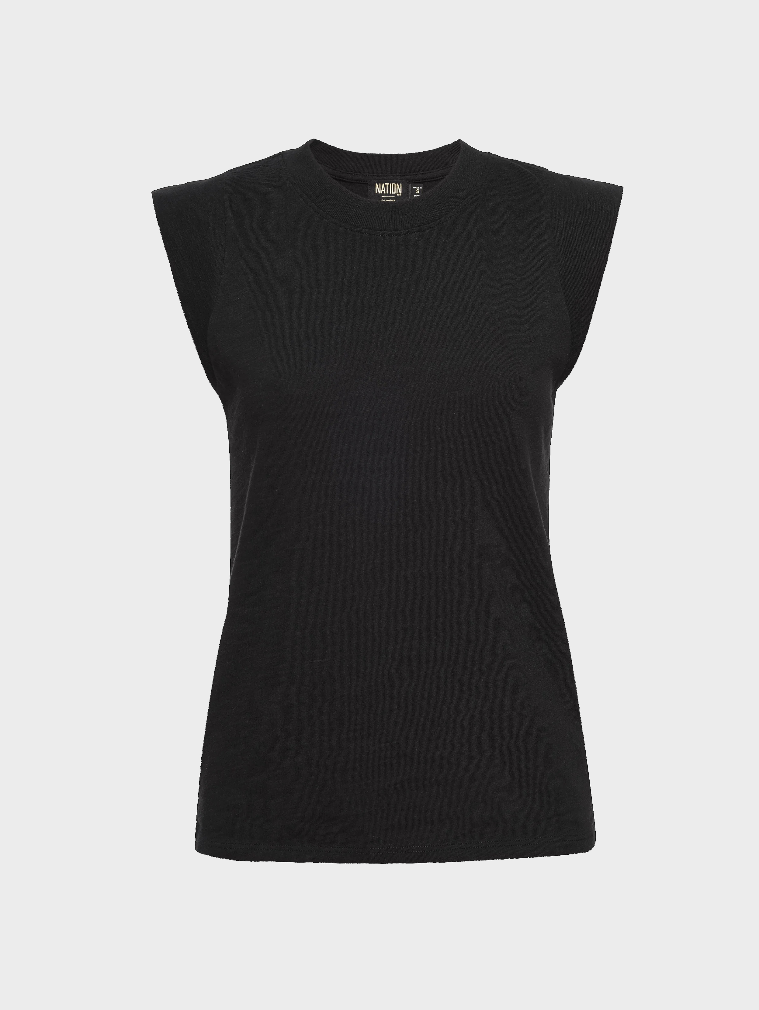 NATION LTD Muscle Tank in Black NATION LTD Muscle Tank in Black