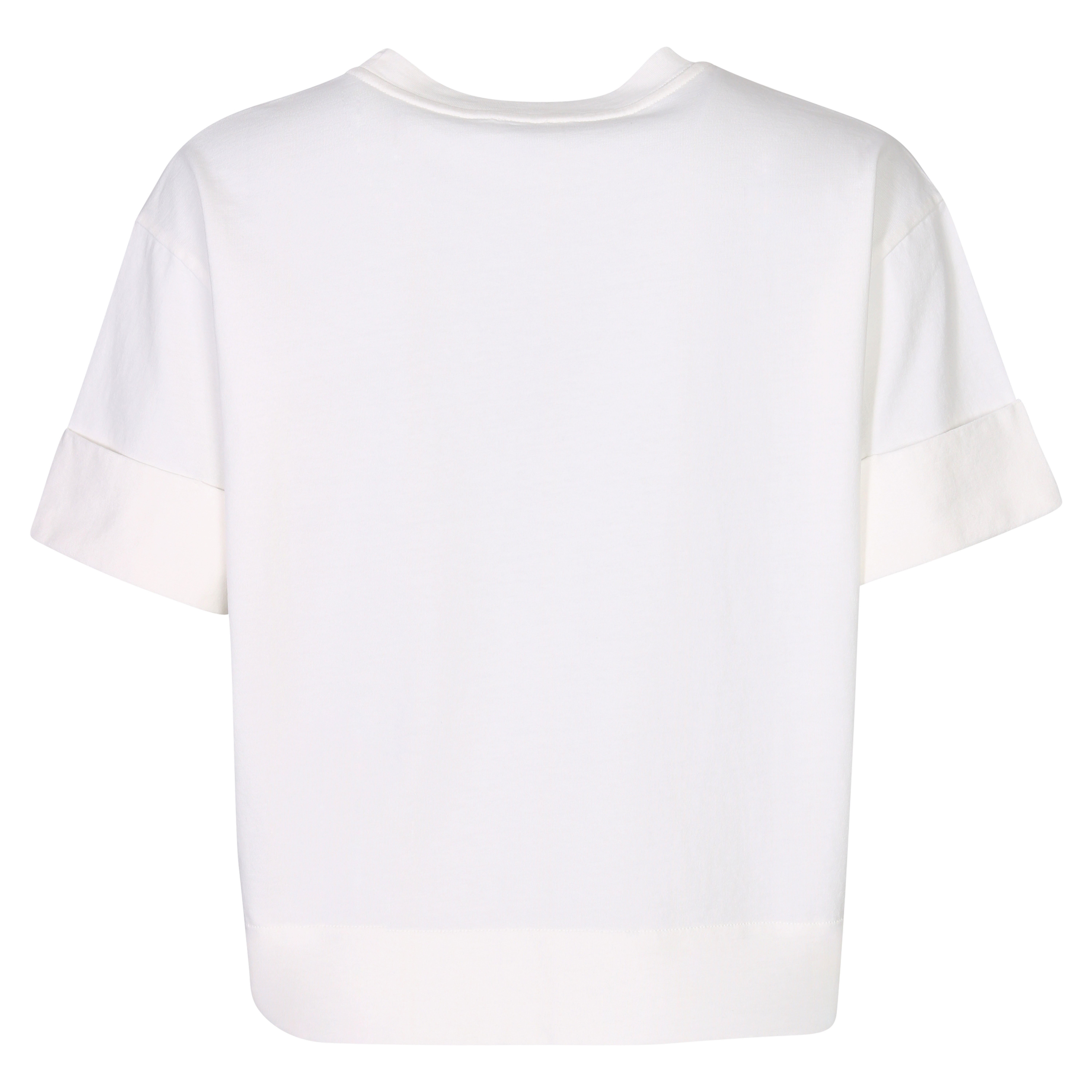 Closed Cropped T-Shirt  in White XS