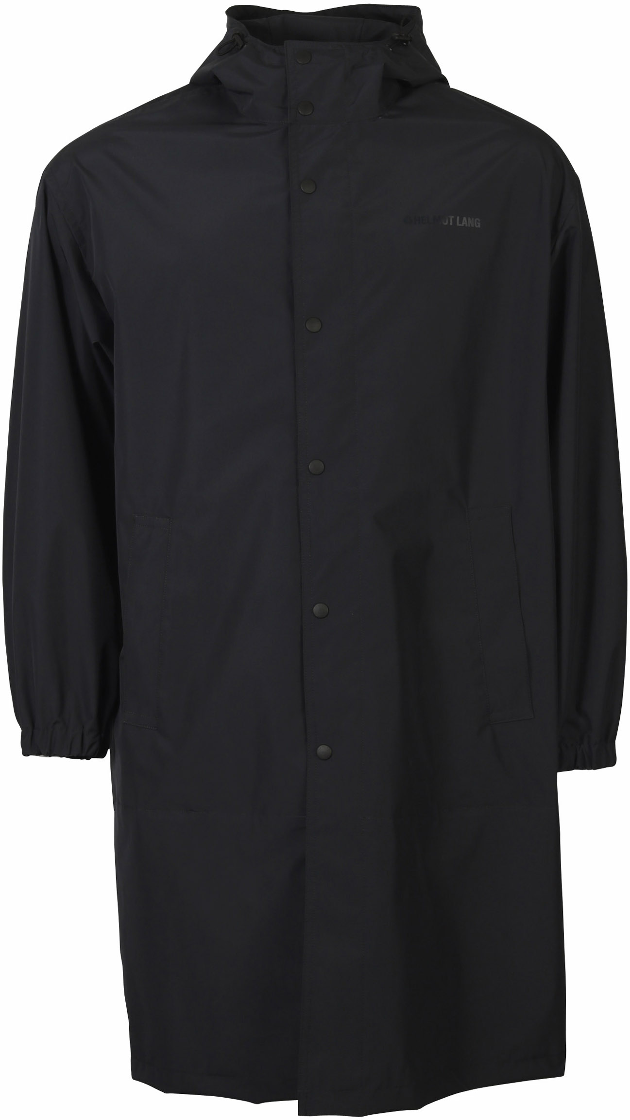 Helmut Lang Recycled Hooded Raincoat Black