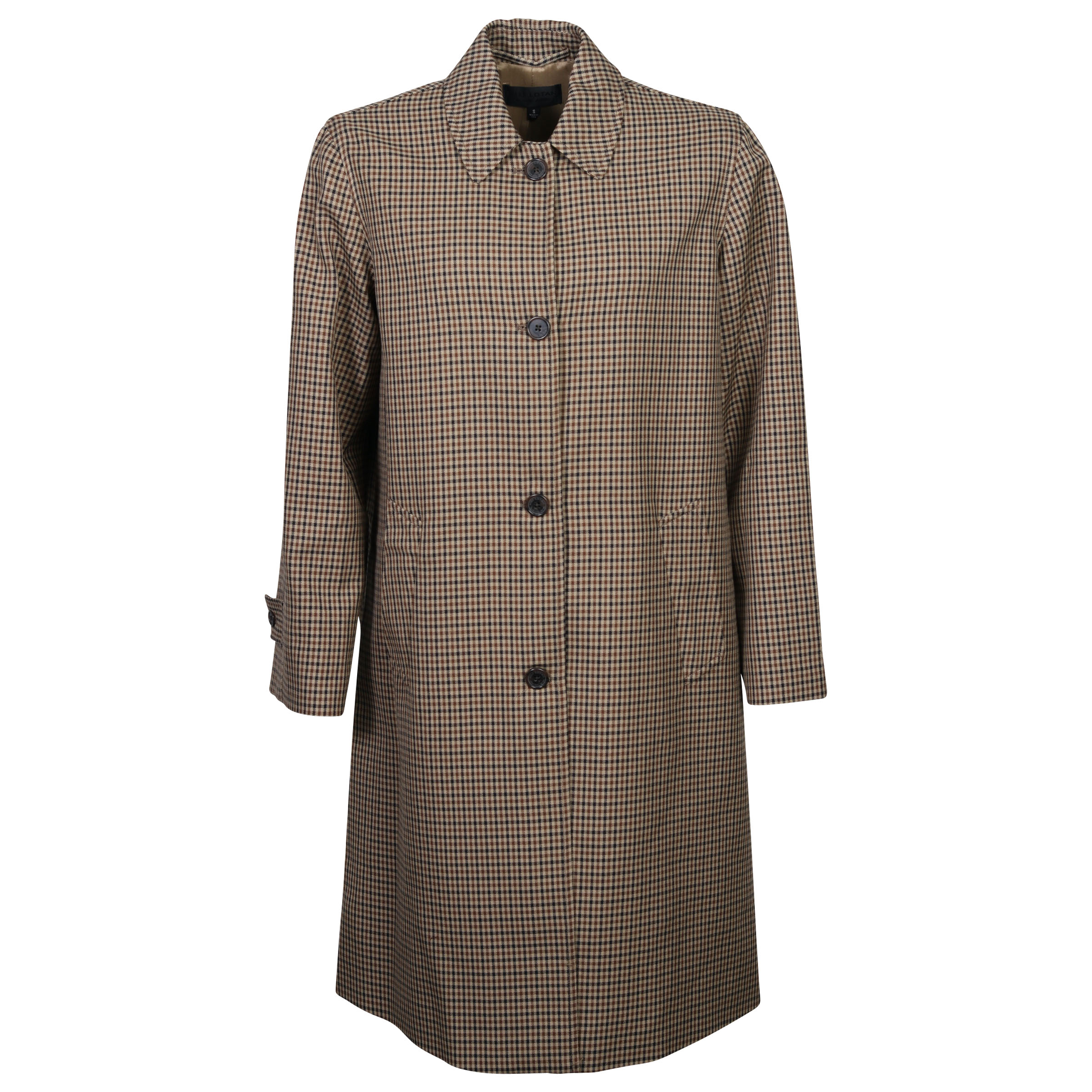 Nili Lotan Watson Duster Coat Beige Check
