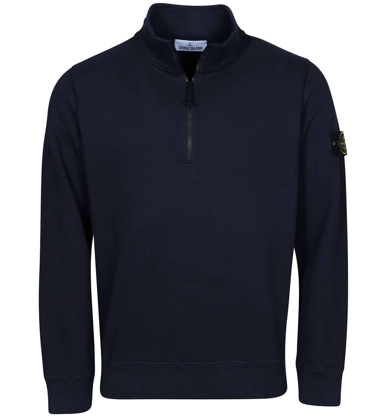 STONE ISLAND Half Zip Sweatshirt in Navy Blue 2XL