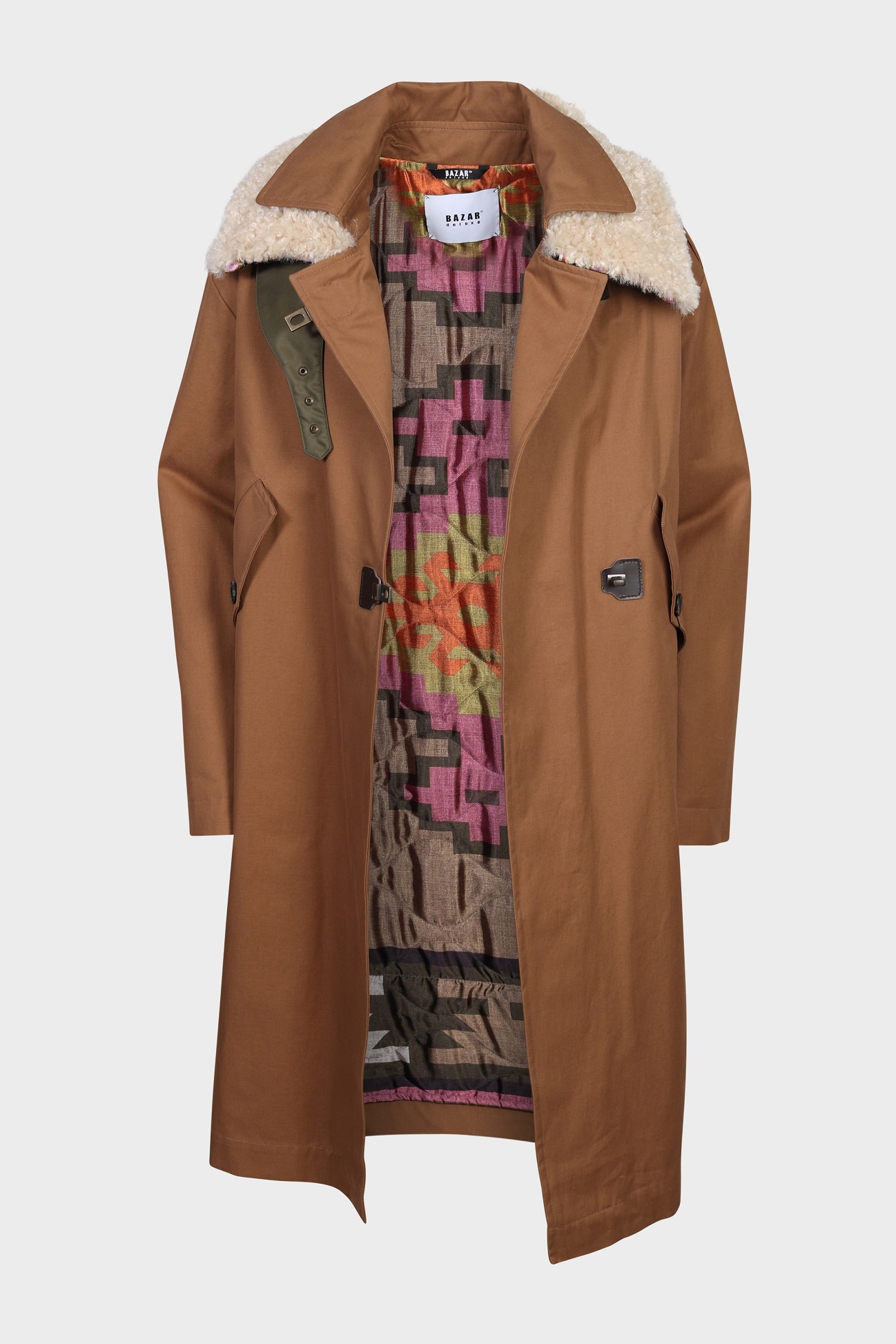 BAZAR DELUXE Parka in Caramel - Main Image