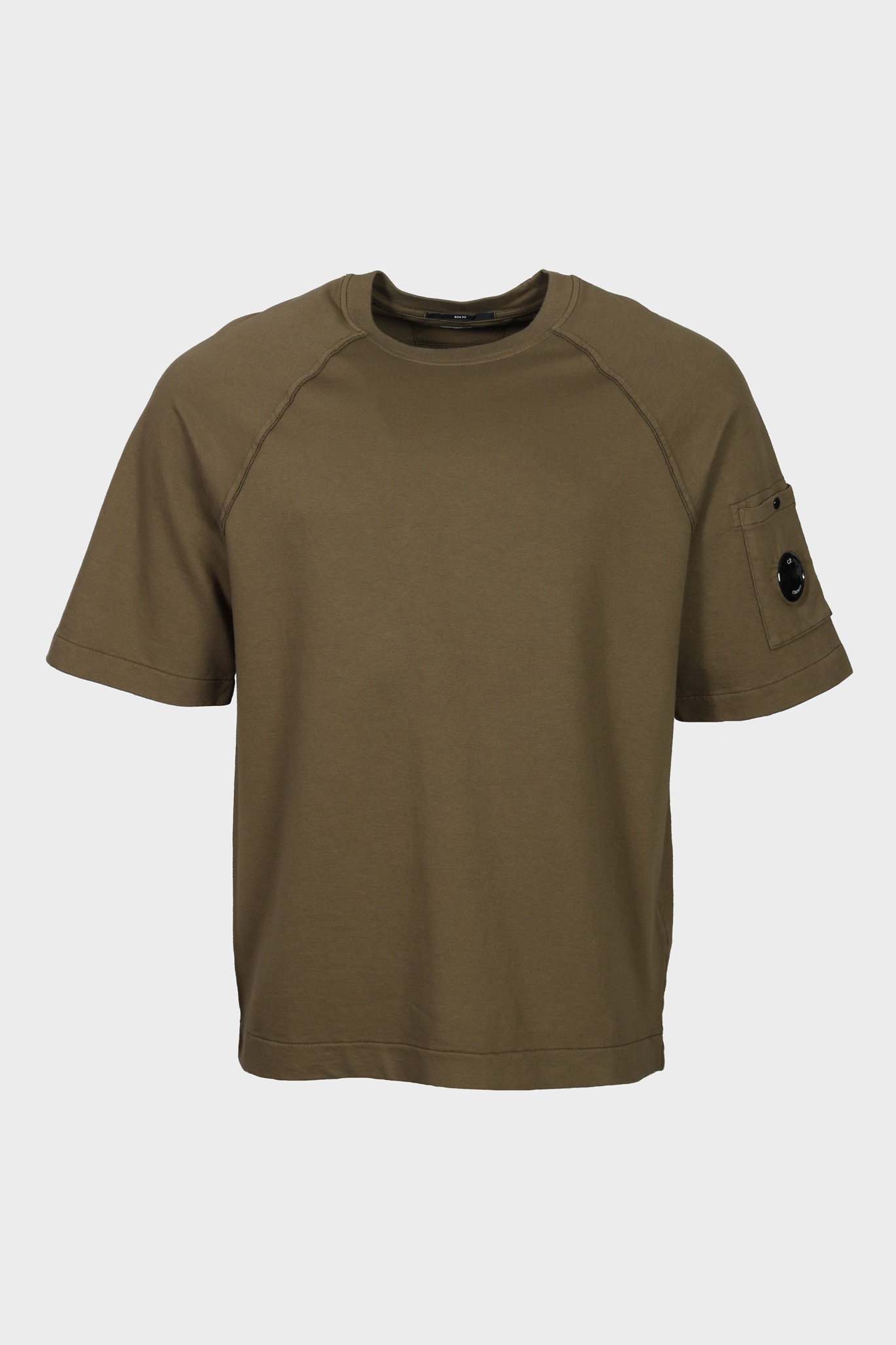 C.P. COMPANY Short Sleeve Sweatshirt in Ivy Green
