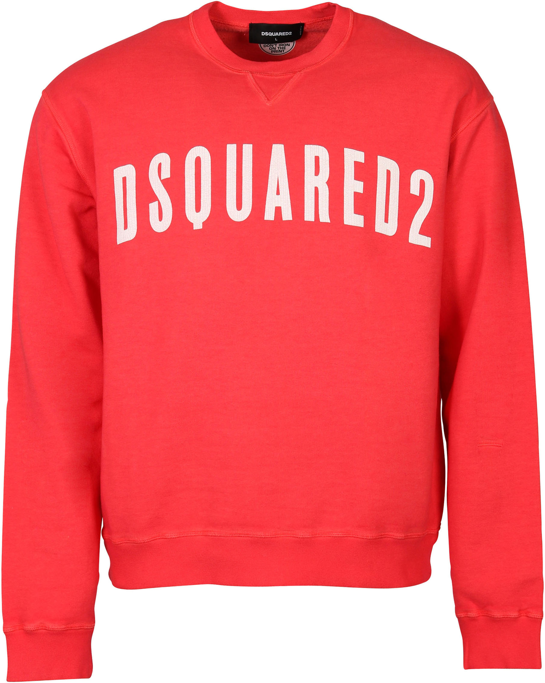 Dsquared Sweatshirt Coral Red Printed XXL