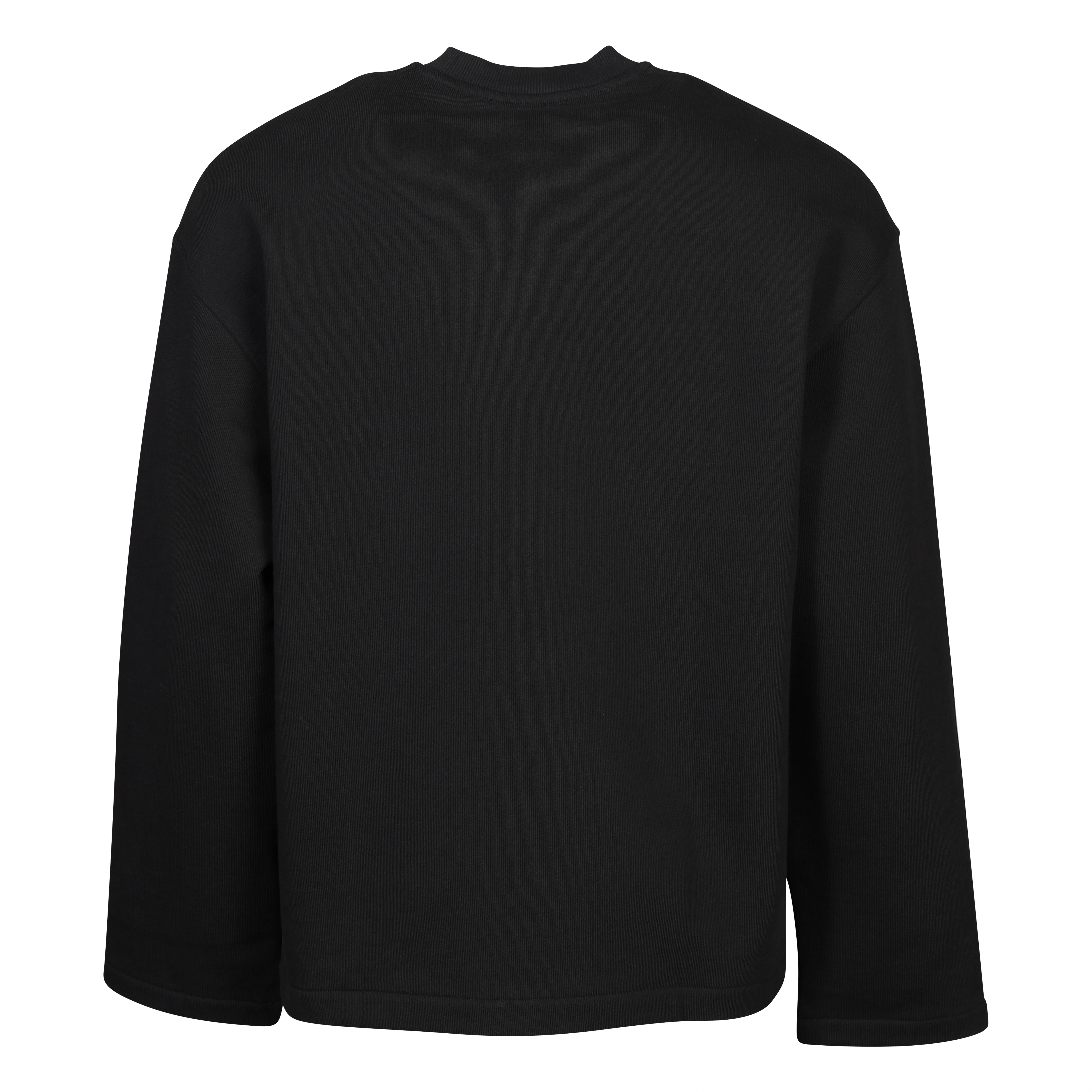 032c Oversized Crewneck Sweater in Black