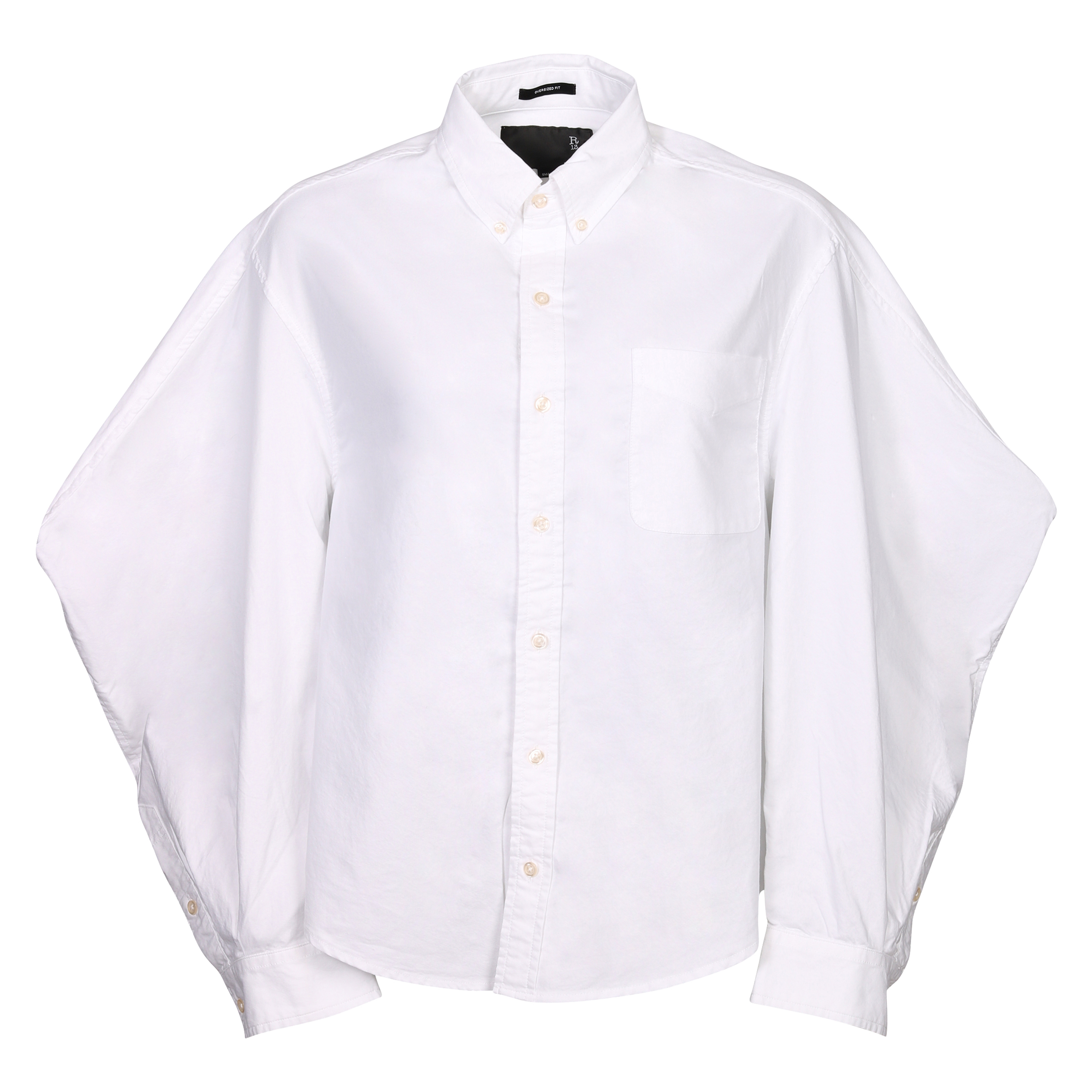 R13 Ziggy Button Down Shirt in White