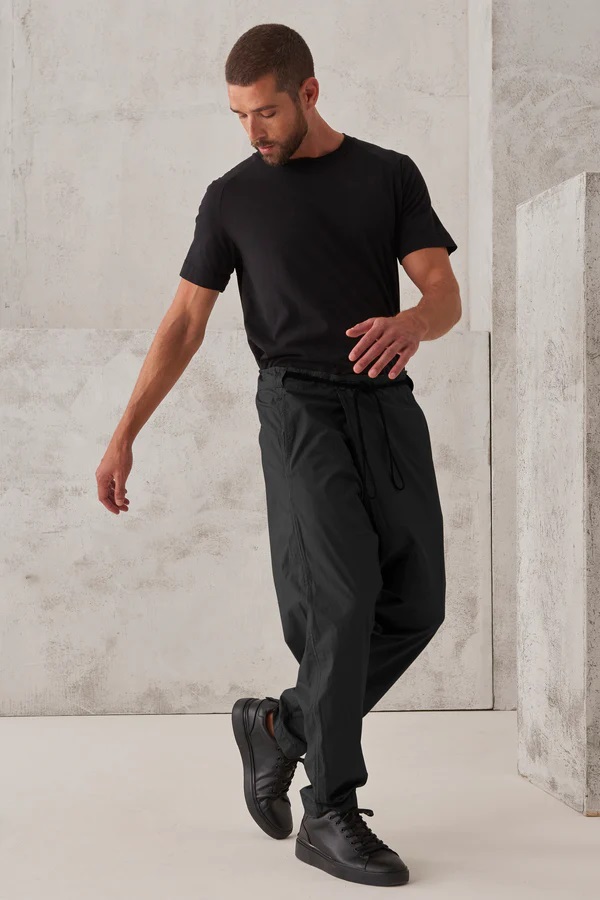 TRANSIT UOMO Cotton Pant in Black