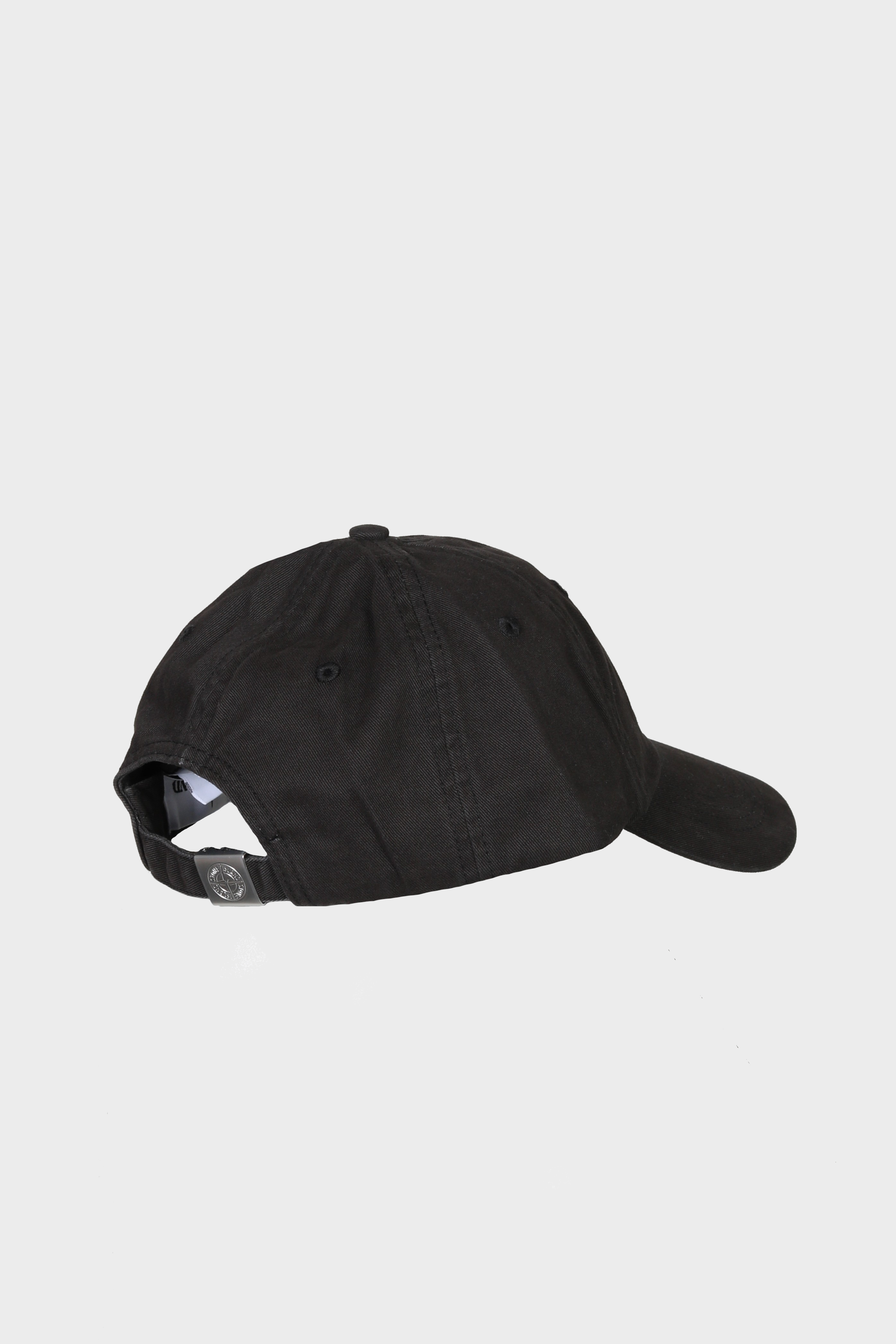 STONE ISLAND Logo Dad Cap in Black