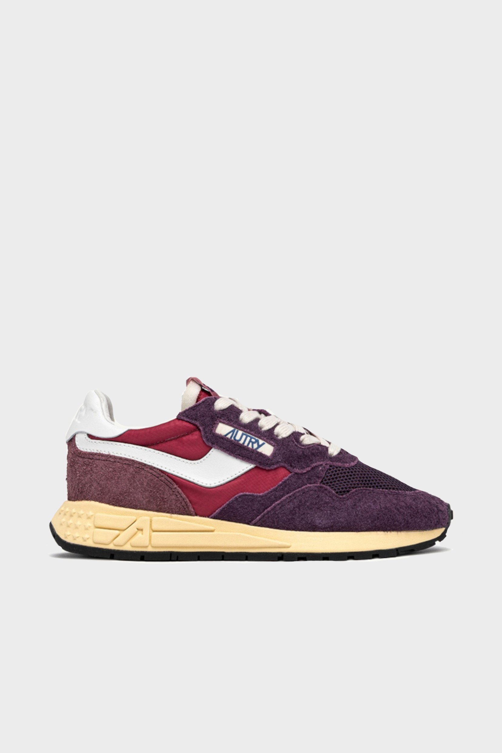AUTRY ACTION SHOES Reelwind Low Sneaker Nylon in Plum