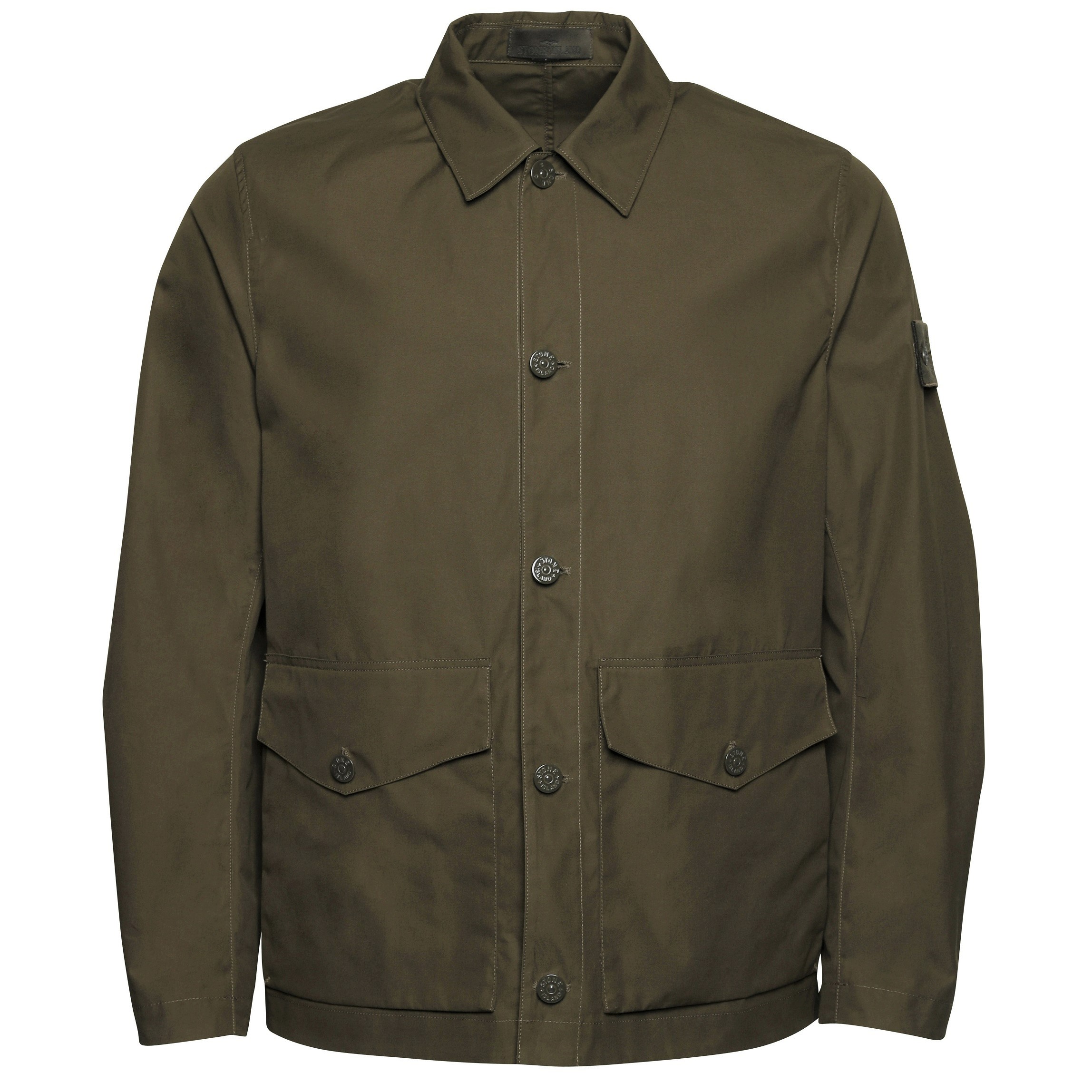 Stone Island Ghost Overshirt in Military Green XL