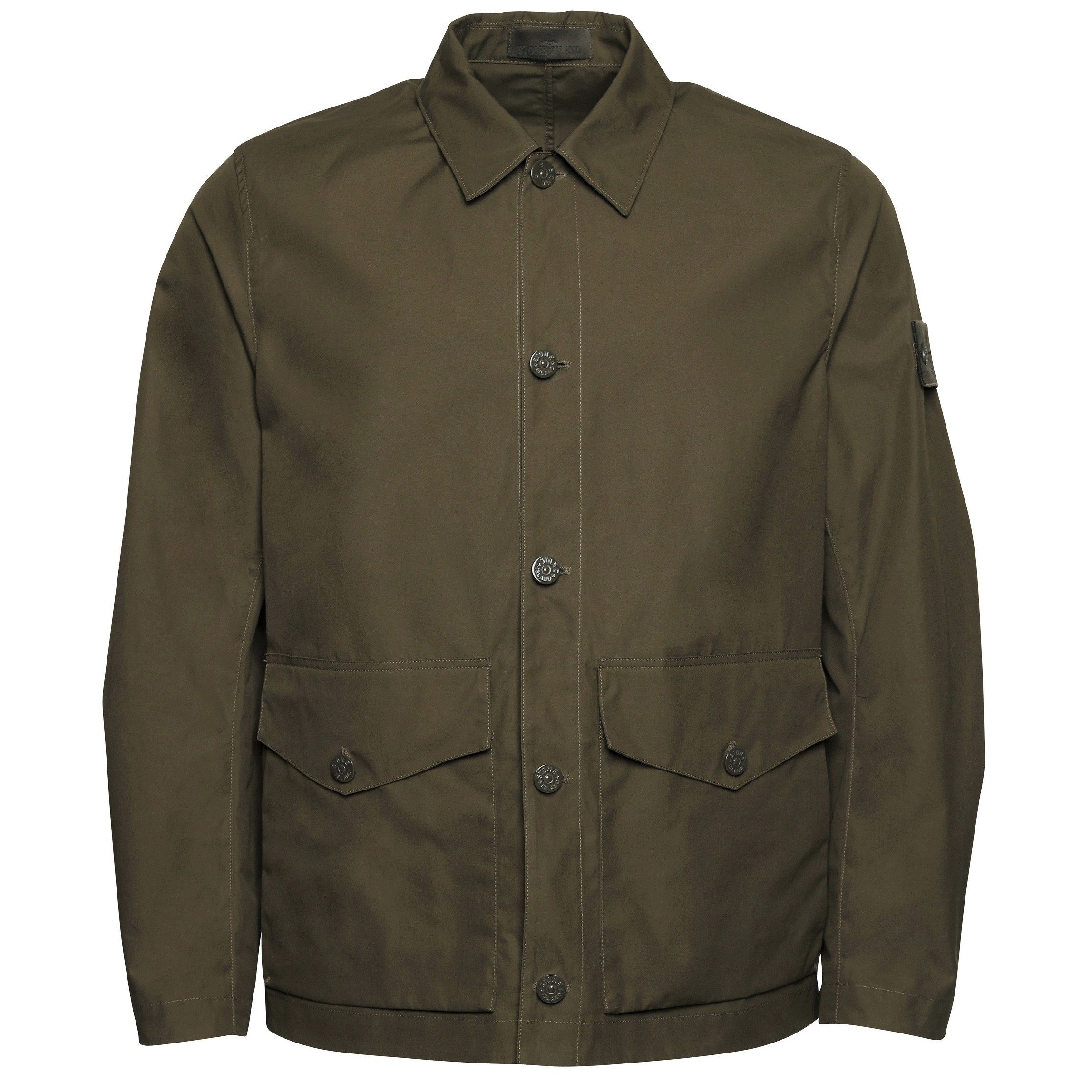 Stone Island Ghost Overshirt in Military Green