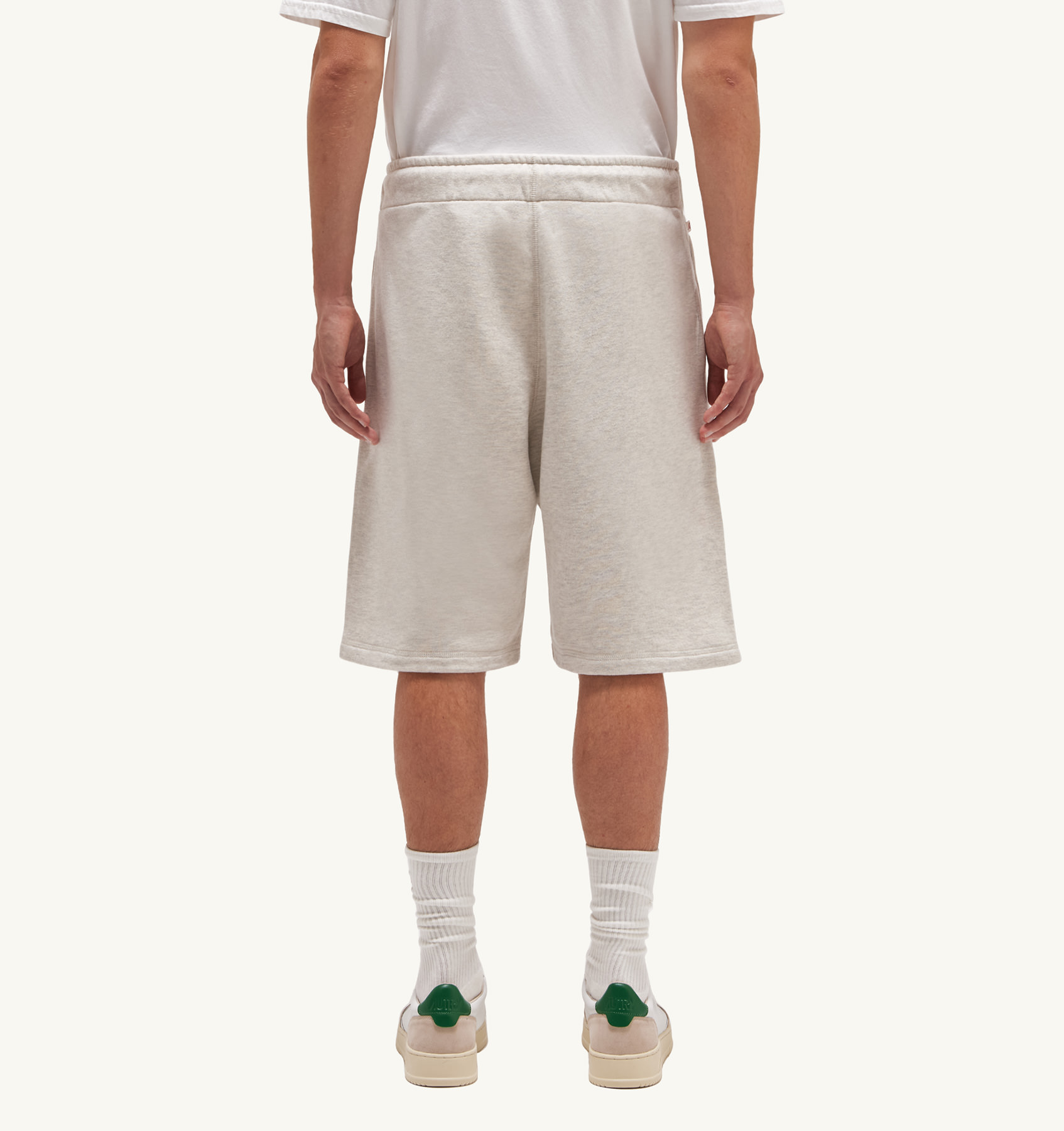 AUTRY ACTION PEOPLE Ease Sweat Shorts in Ecru Melange S