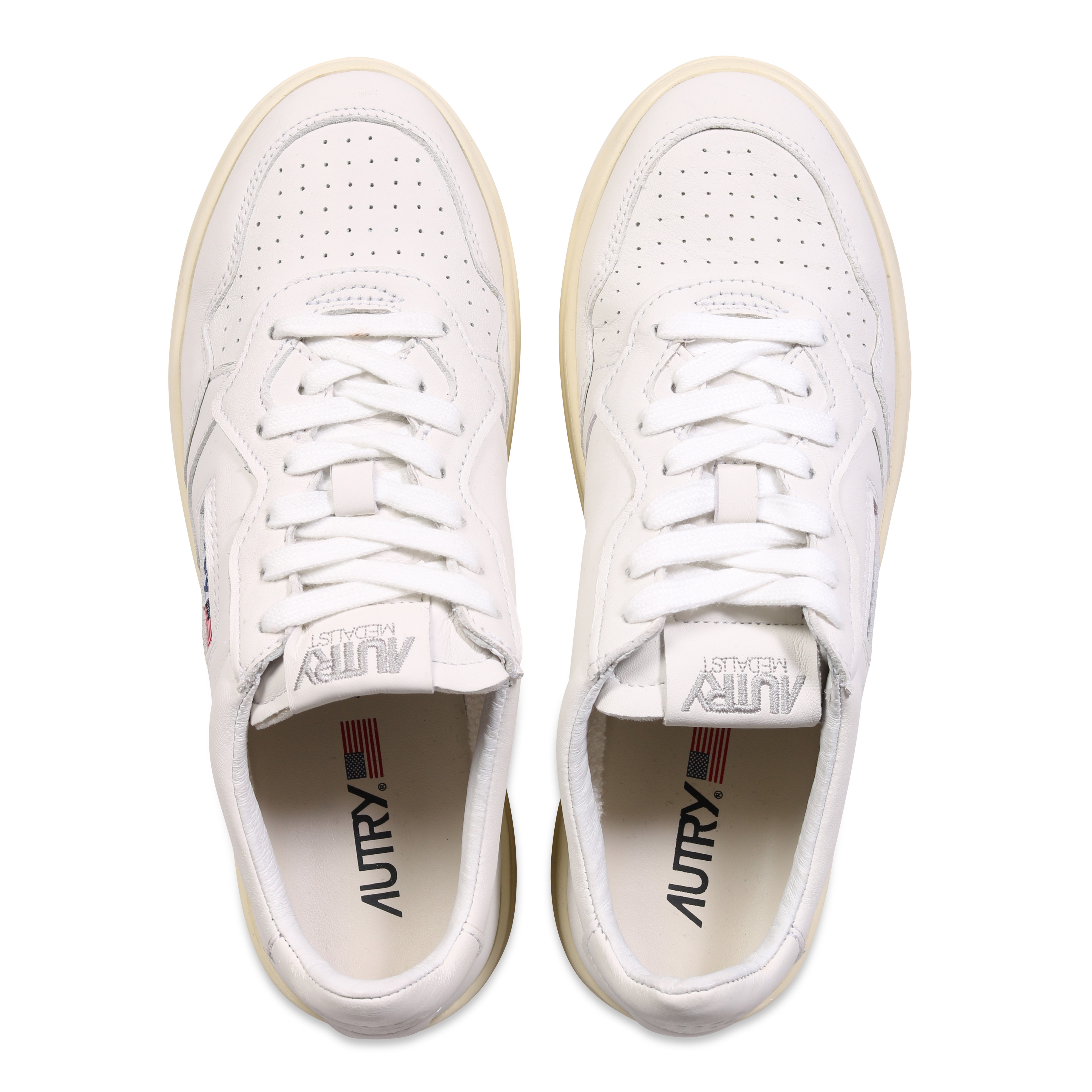 AUTRY ACTION SHOES Low Sneaker Goat White/White 47