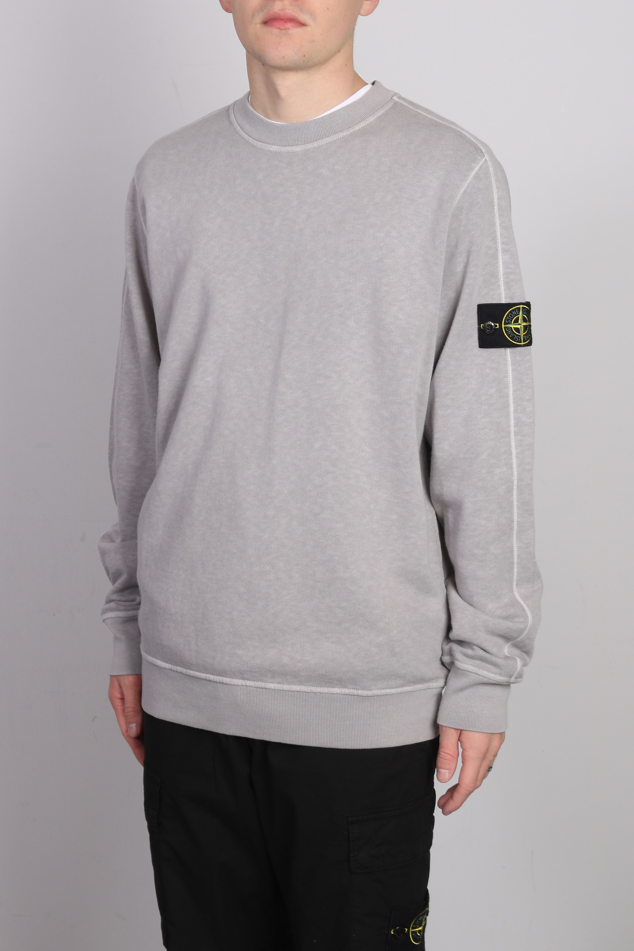 STONE ISLAND Vintage Sweatshirt in Washed Taupe M