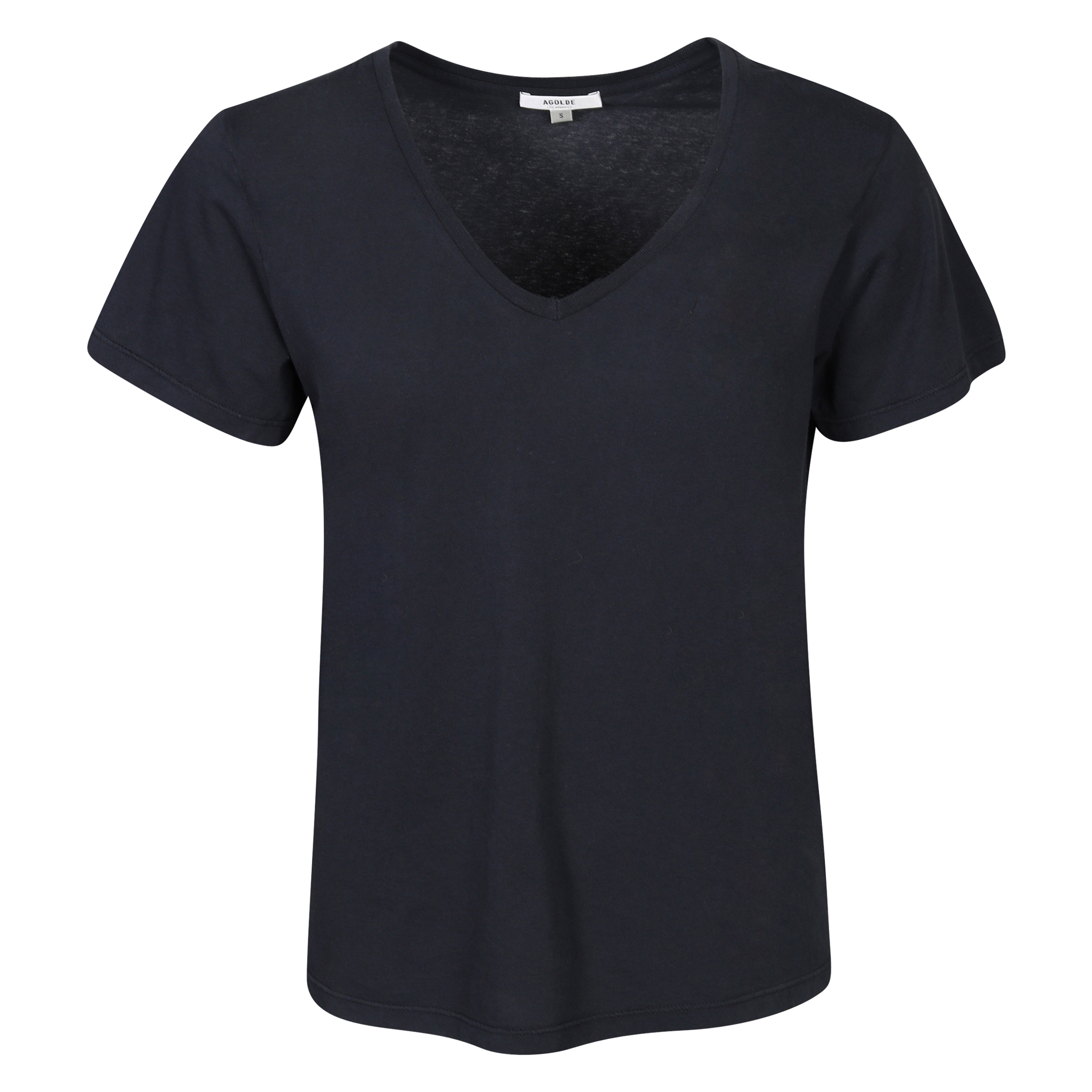 Agolde V-Neck T-Shirt Ona in Dark Grey