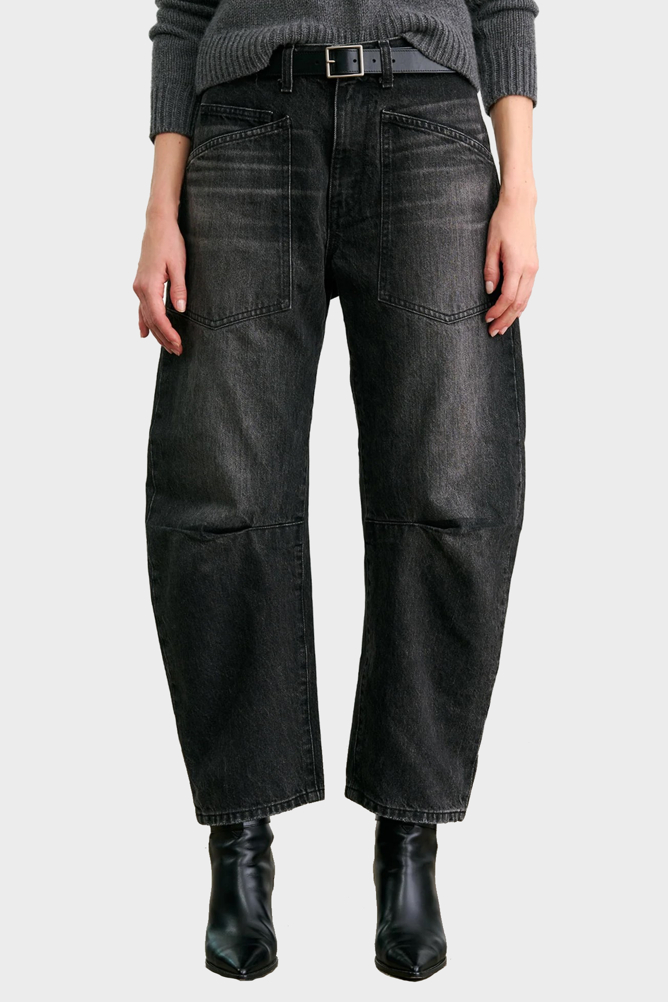 NILI LOTAN Shon Jeans in Stone Black Wash