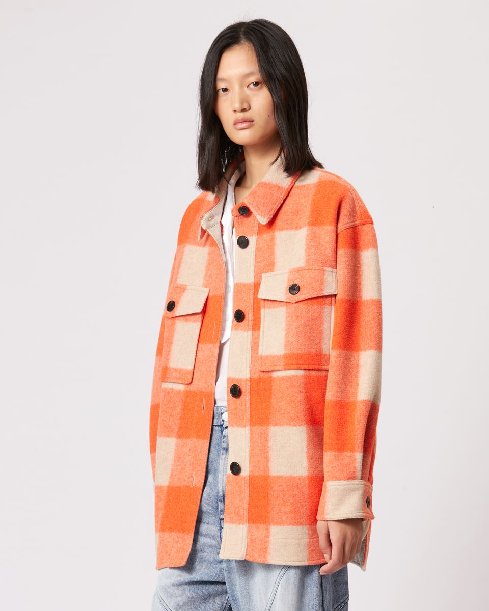 Isabel Marant Étoile Harveli Coat in Orange