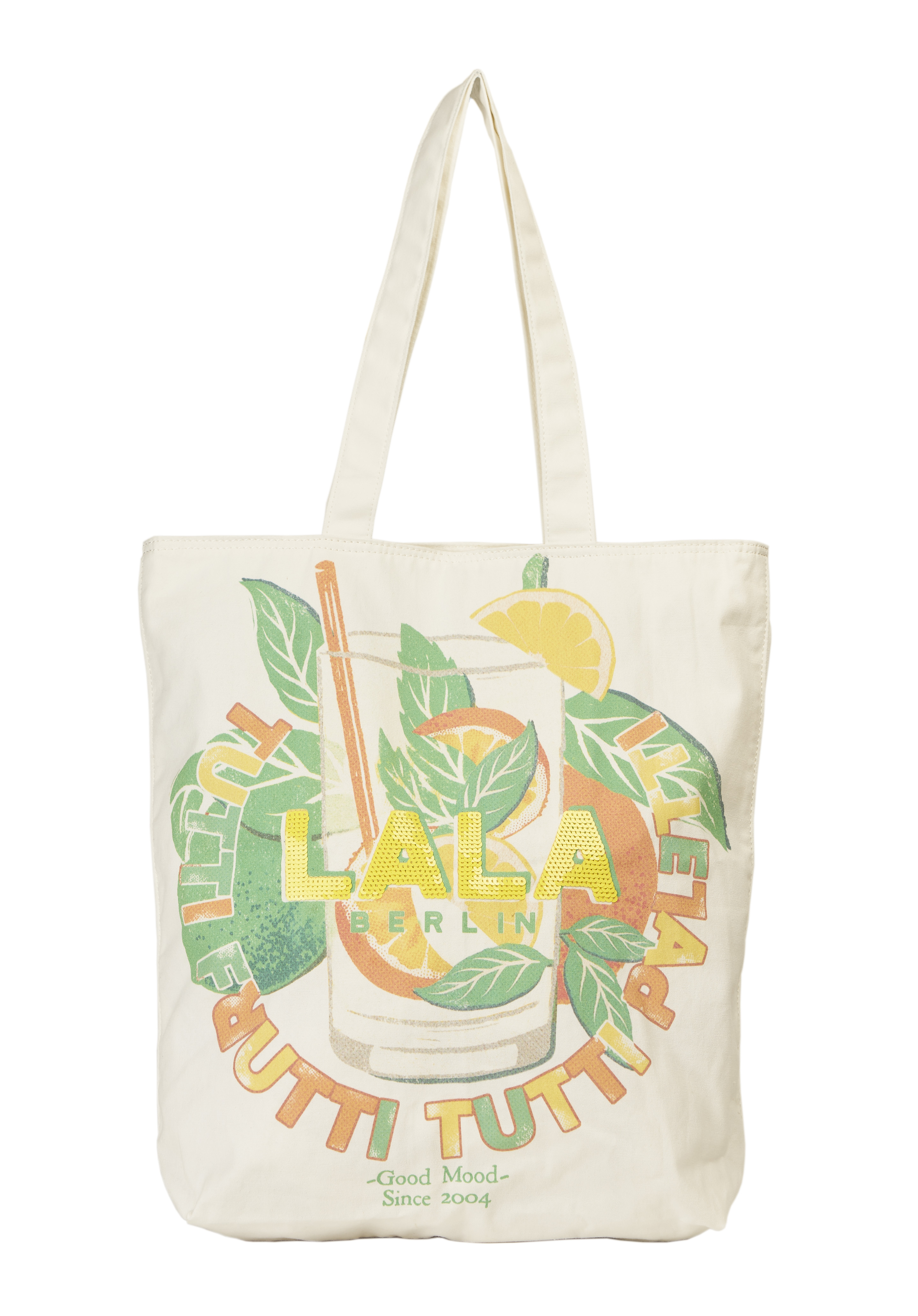Lala Berlin Cotton Tote Bag Mia in Cocktail
