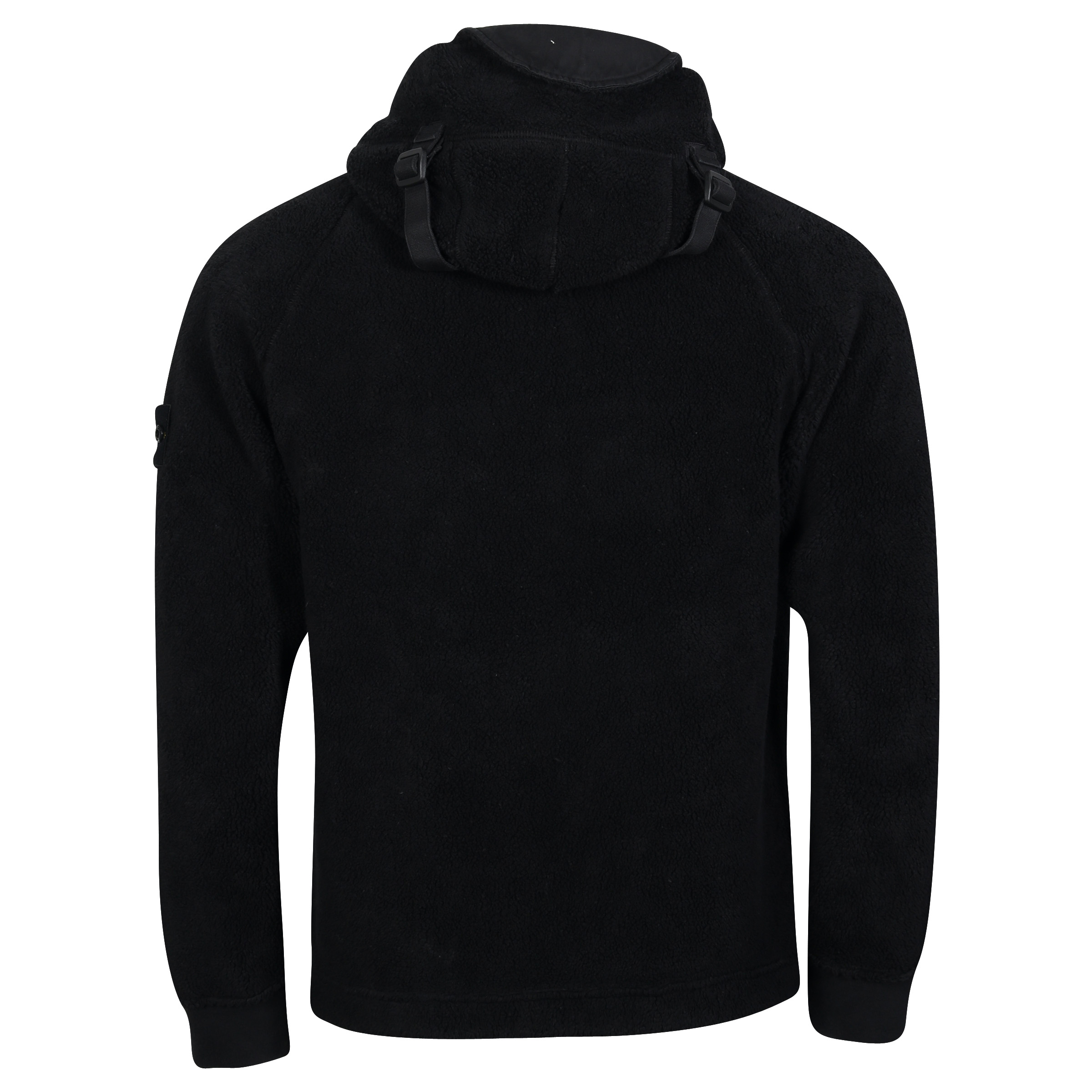 Stone Island Hooded Teddy Jacket in Black