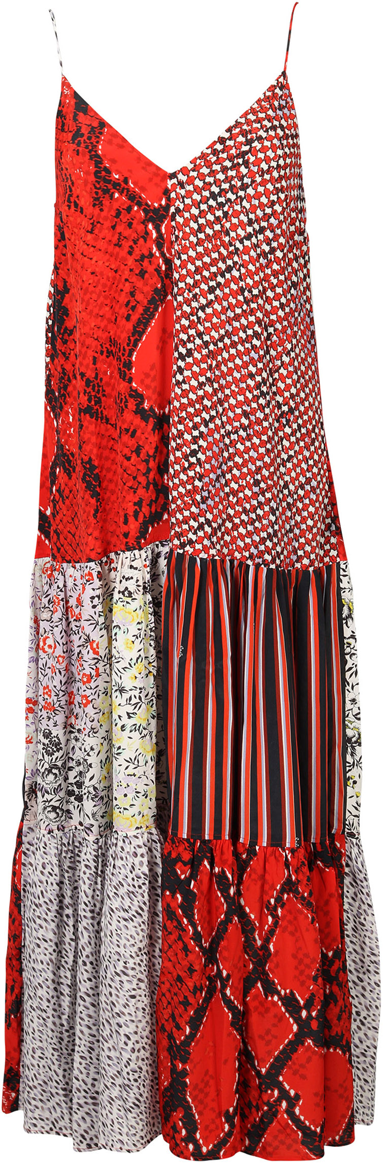 Lala Berlin Dress Debra Multi Patchwork Printed