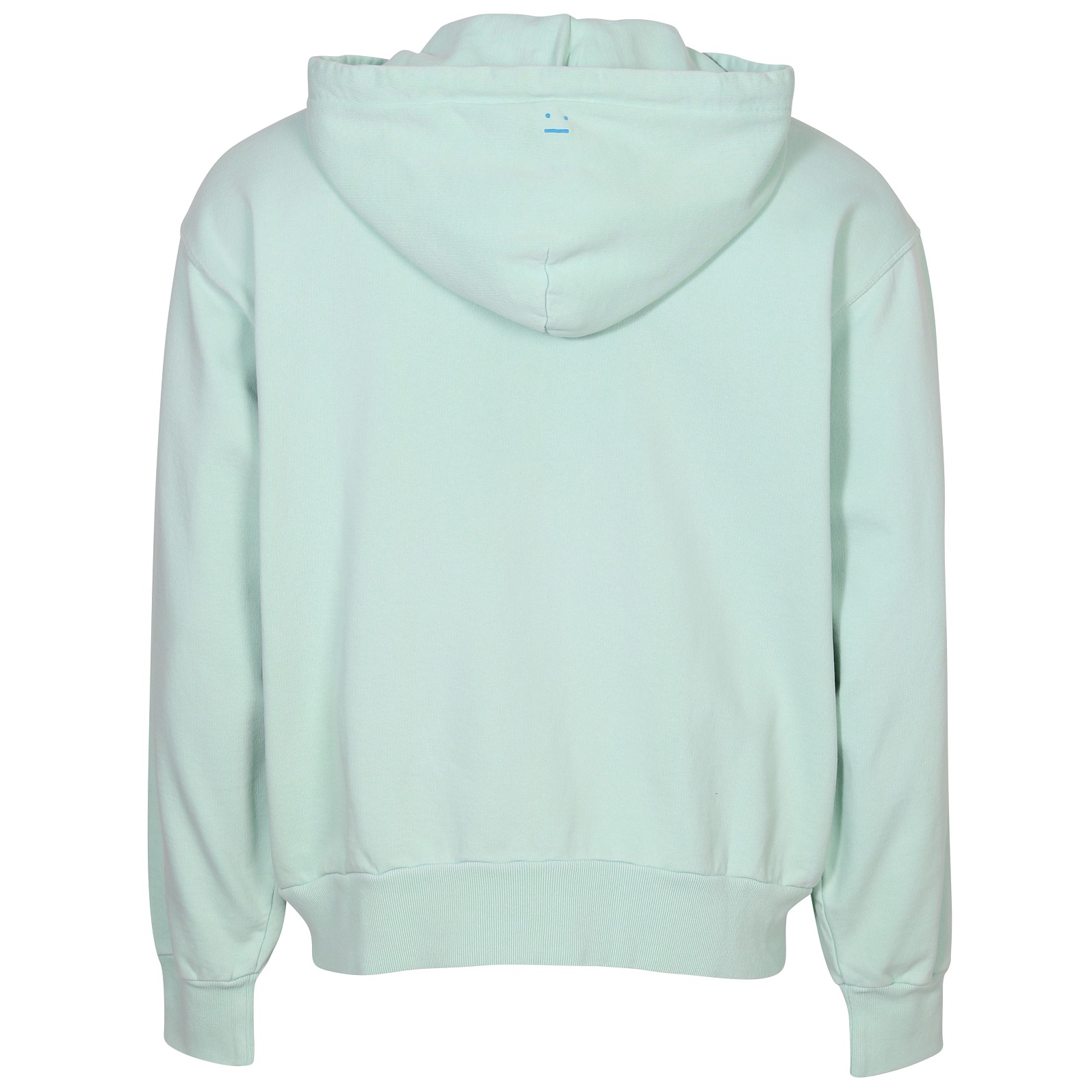 ACNE STUDIOS Face Zip Hoodie in Sea Foam Green