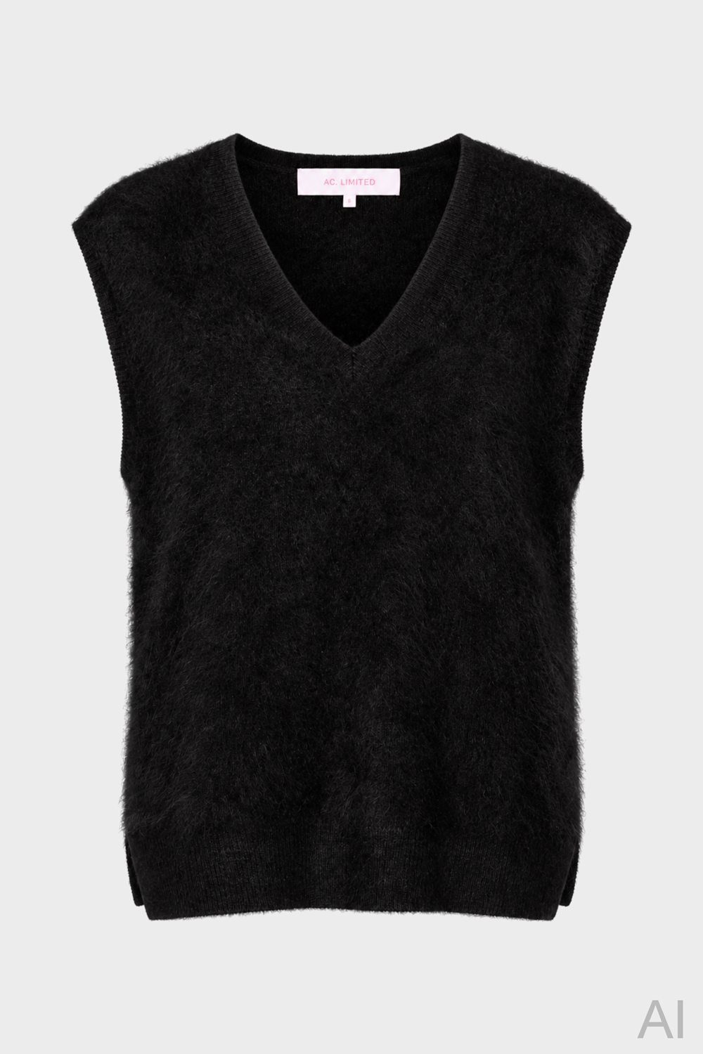 ABSOLUT CASHMERE Brushed Cashmere Slipover in Black