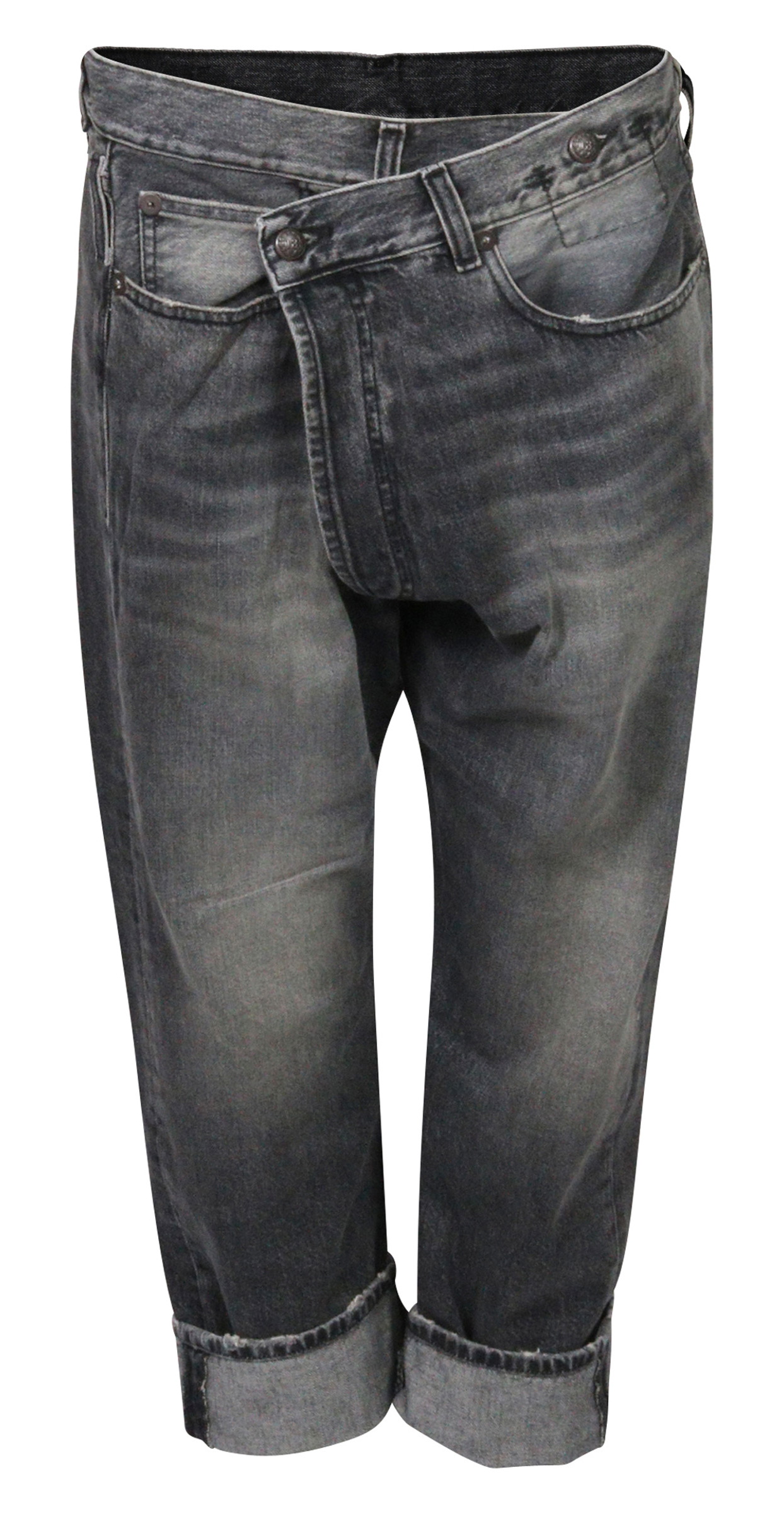 R13 Cross Over Jeans Leyton Washed Black